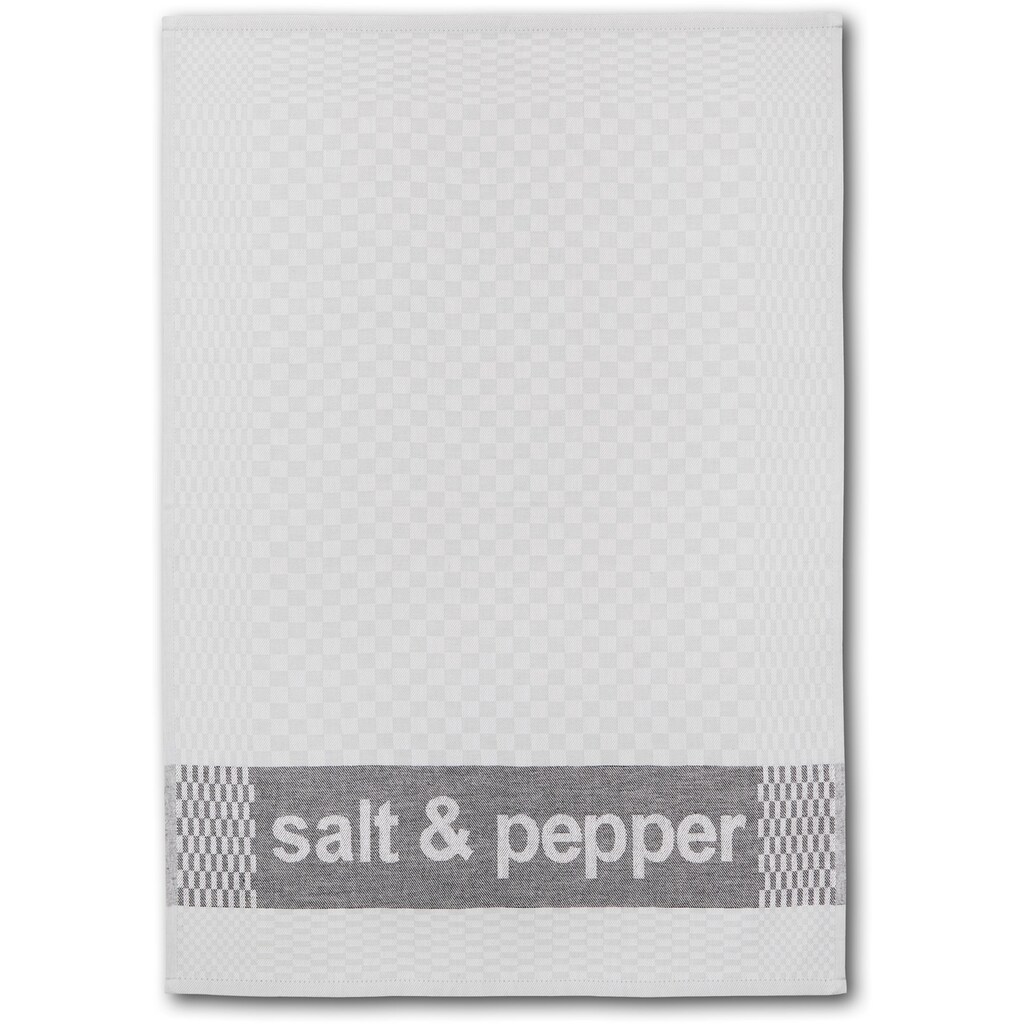 Dyckhoff Geschirrtuch »salt & pepper«, (Set, 6 tlg.), mit drei verschiedenen Motiven