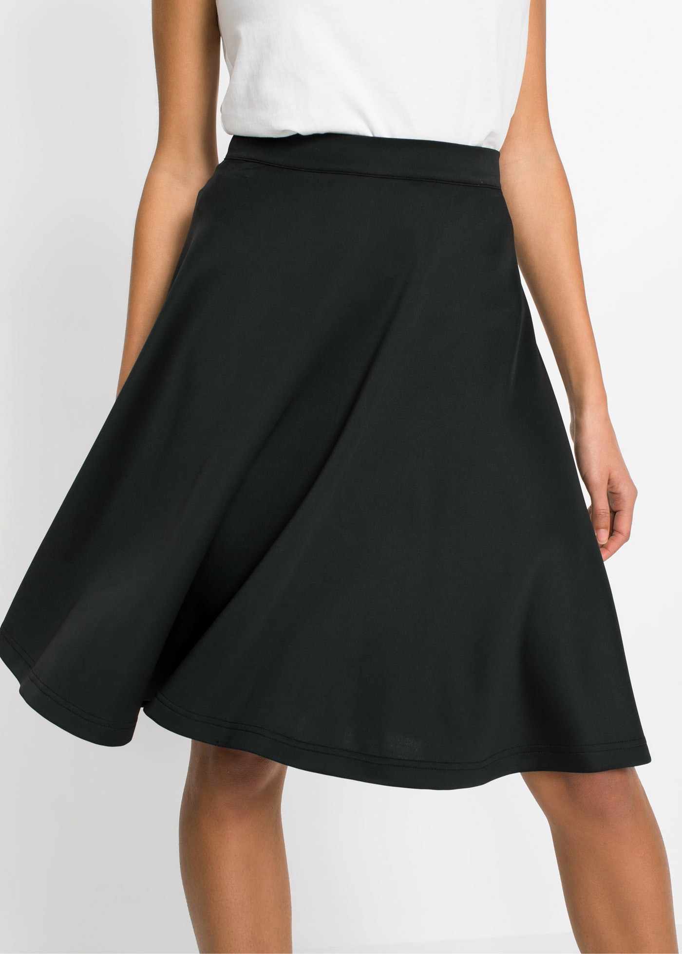 bonprix Sommerrock 1 aus Polyester und Elasthan, ausgestellte Passform, eleganter Stil