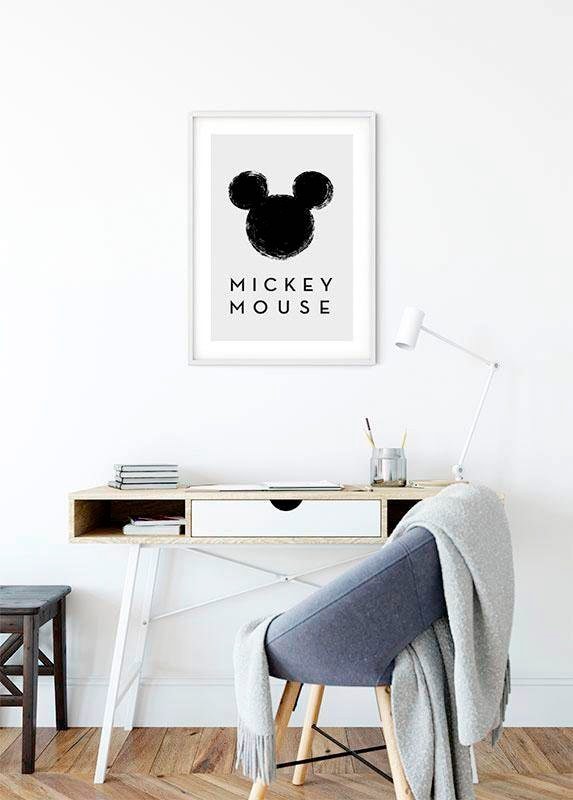 Schlafzimmer, Mouse (1 Poster Disney, Silhouette«, St.), BAUR | Kinderzimmer, Wohnzimmer »Mickey Komar