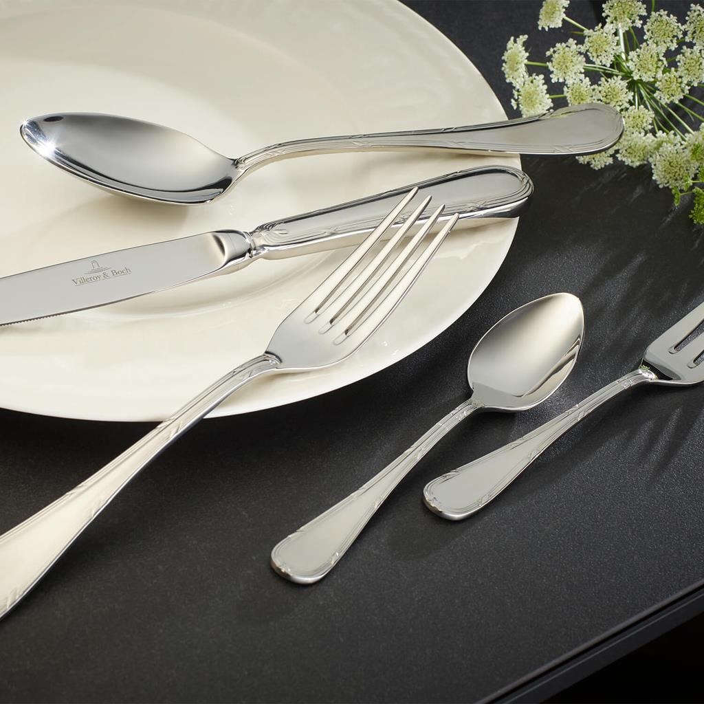 Villeroy & Boch Besteck-Set »Tafelbesteck Kreuzband Septfontaines 180er Set silber« Spülmaschinenfest