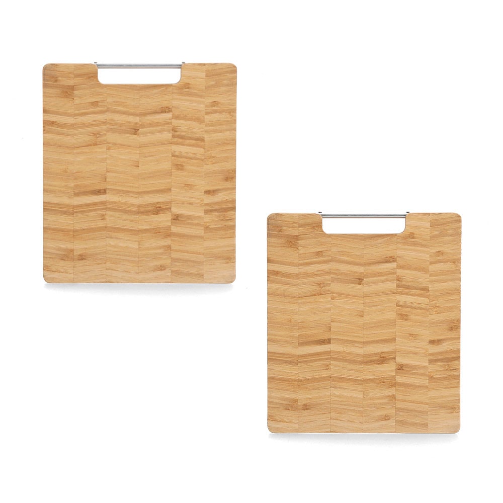 Zeller Present Schneidebrett "Fischgrät" aus Bambus, mit stabilem Metallgri günstig online kaufen
