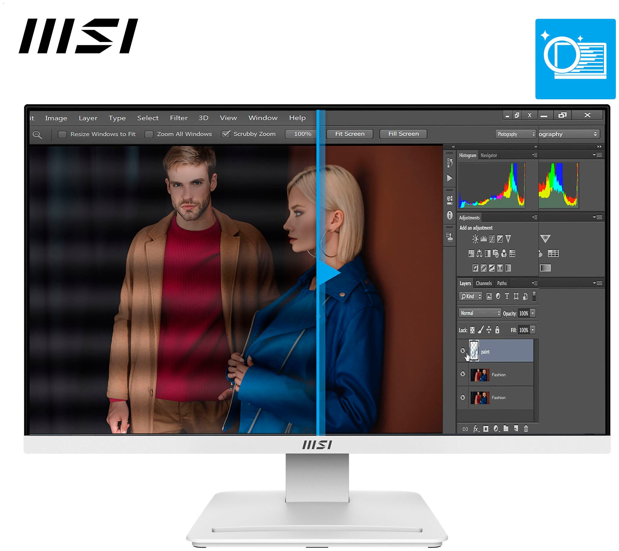 MSI LED-Monitor »PRO MP241W E14V« 61 cm/24 ″  1920 x 1080 px Full HD 1 Reaktionszeit 144 Hz