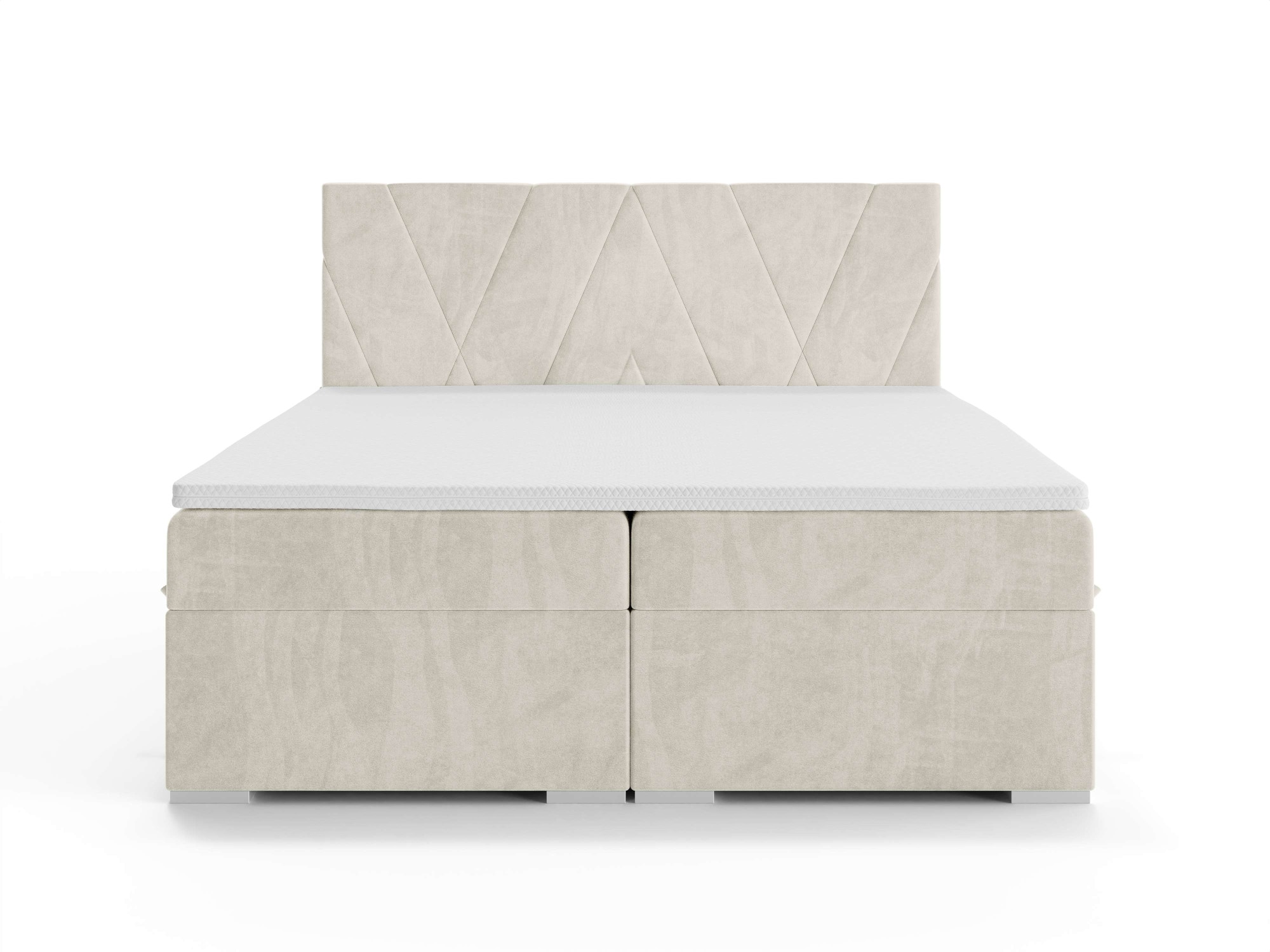 Places of Style Polsterbett »Liania mit Matratze und Topper, in 2 Breiten (160 und 180 cm)«, Boxspringbett mit Bettkasten, Matratze (BFK/TFK) und Topper