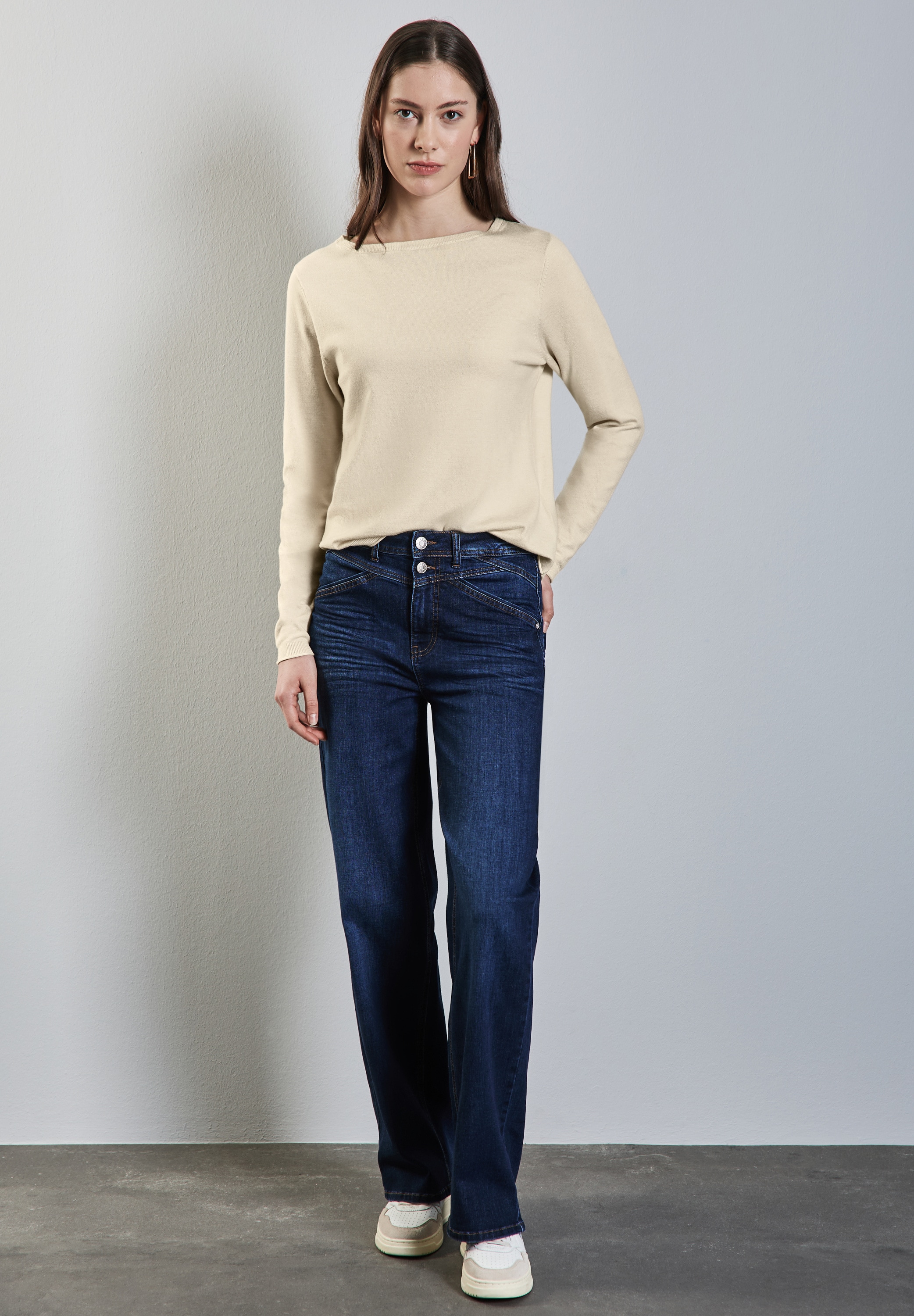 Thumbnail - STREET ONE Strickpullover, mit U-Boot-Ausschnitt