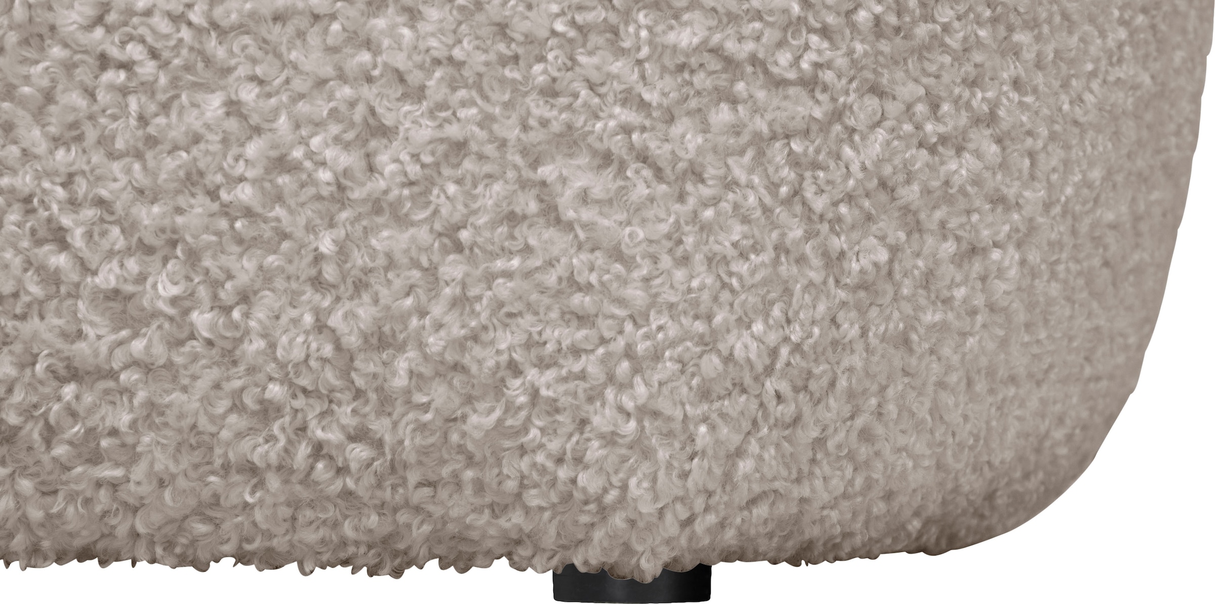 LeGer Home by Lena Gercke Ecksofa »YANI L-Form, Designersofa, organische Form, Maße B/T/H: 255/170/81 cm«, mit Wellenunterfederung, auch in Bouclé, Recamiere rechts/links