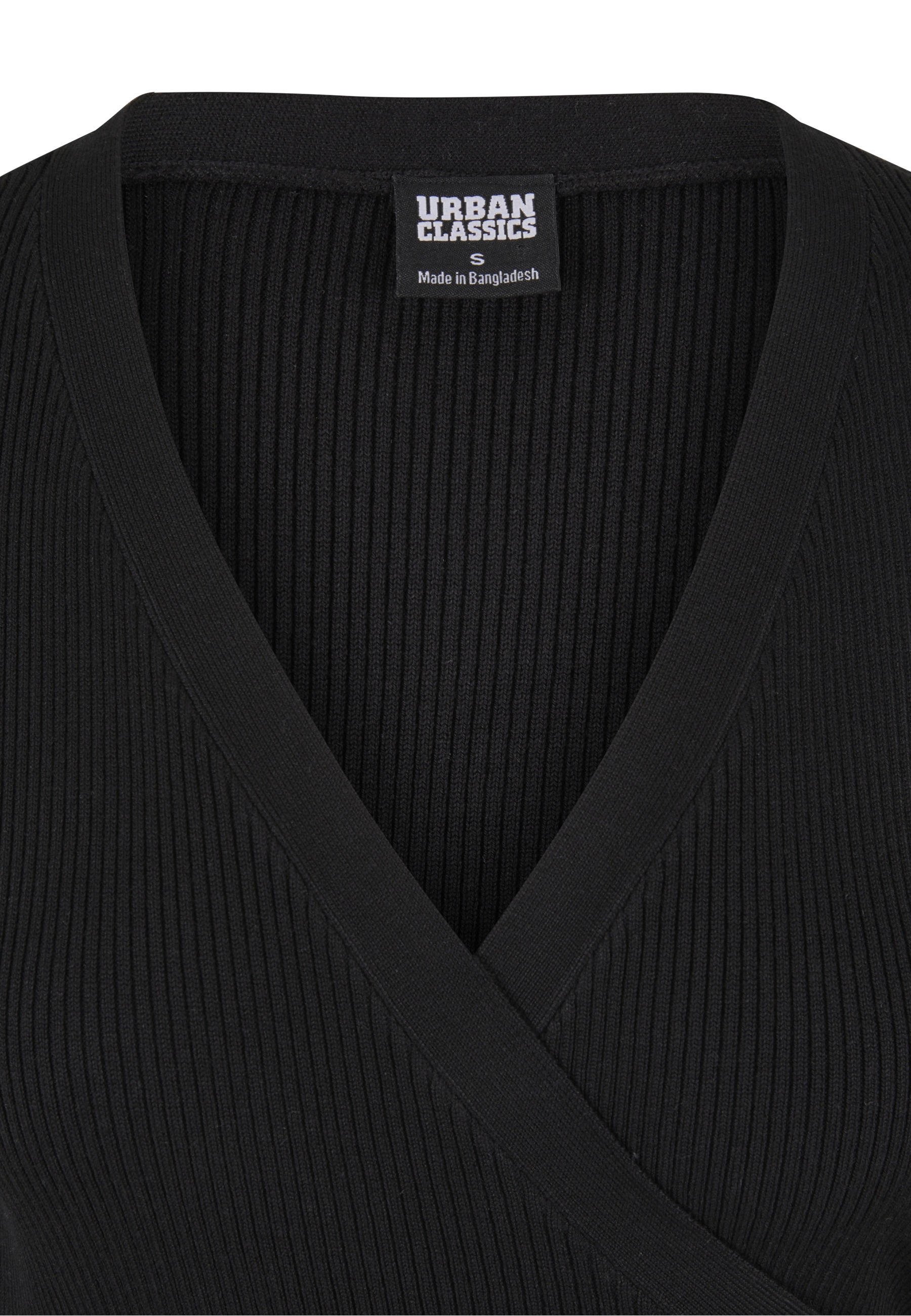 URBAN CLASSICS Cardigan »Urban Classics Damen Ladies Rib Knit Wrapped Cardigan« 1 Stk.