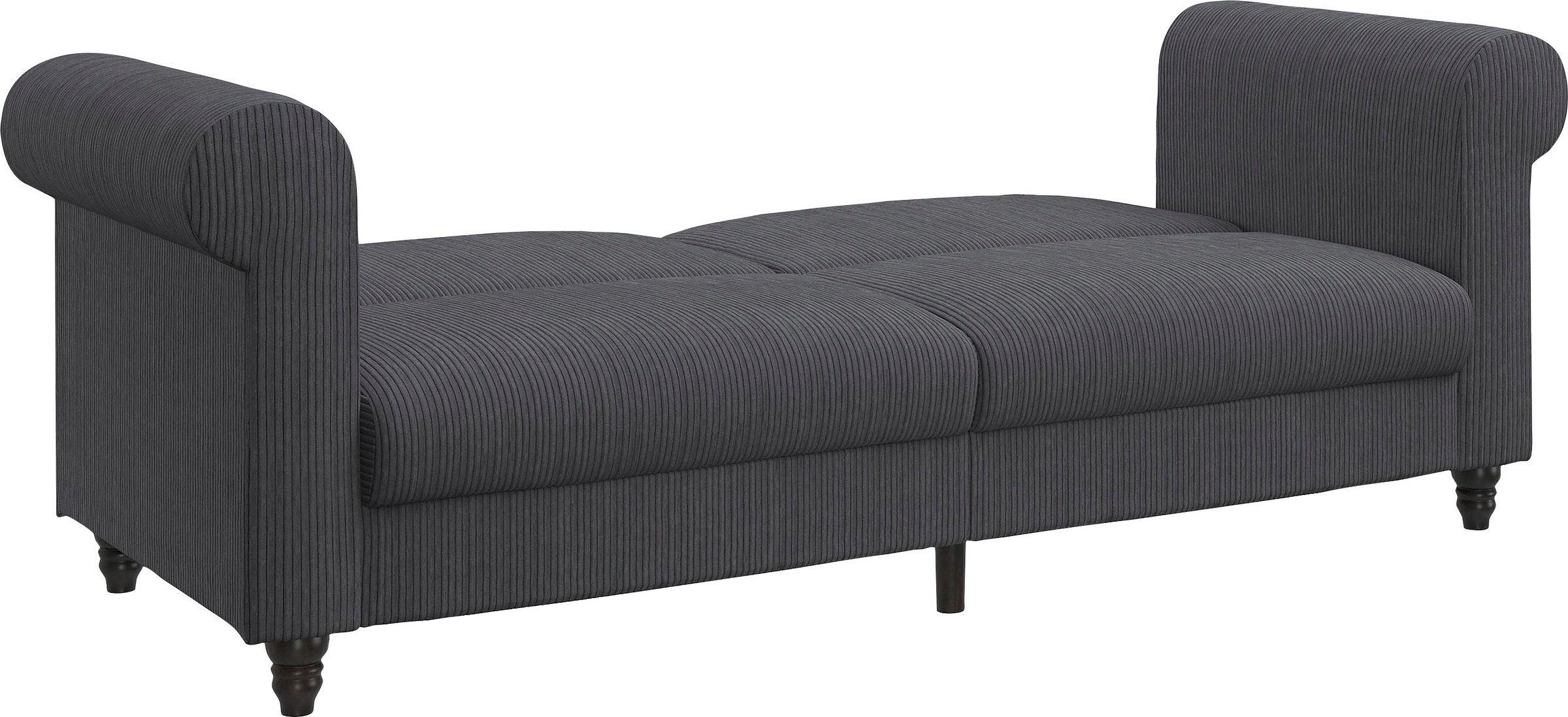 Dorel Home 3-Sitzer »Felix II, Schlafsofa 236cm, (Liegefläche 108x190cm), Rückenlehne«, 3-fach verstellbar, Sitzhöhe 46 cm, Cord