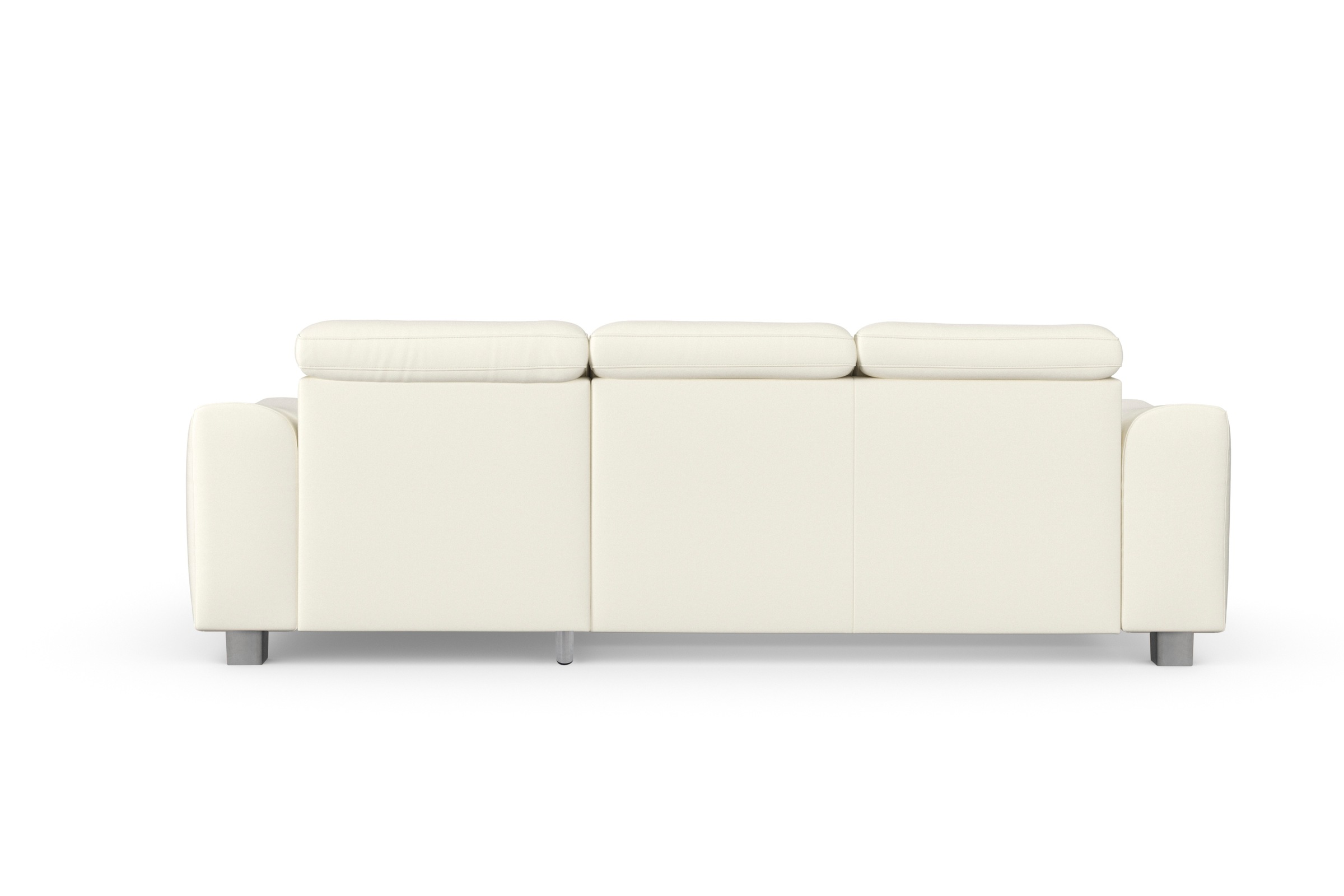 sit&more Ecksofa »Dundee L-Form«, mit Federkern und Edelstahlfüßen, wahlweise mit Kopfteilverstellung