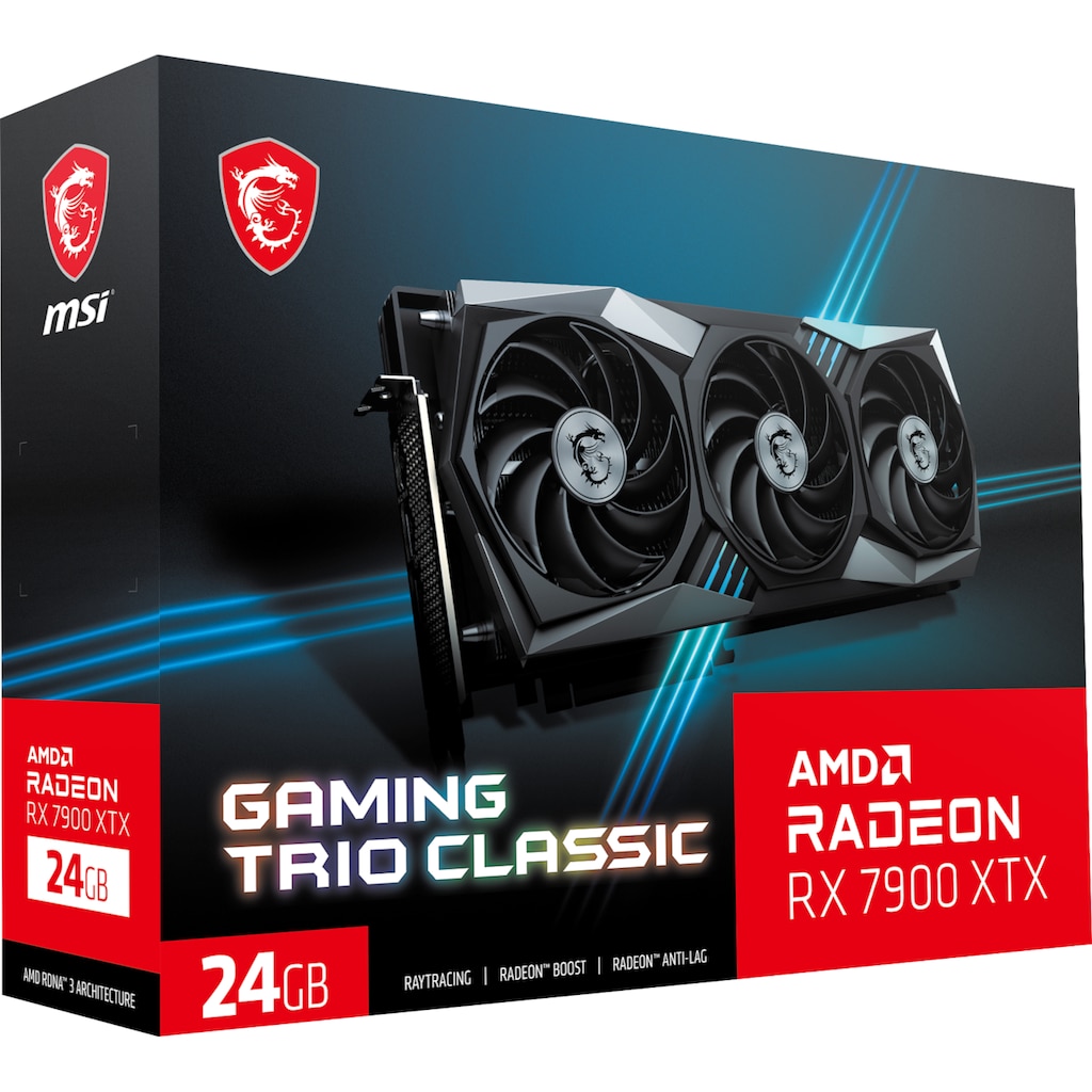 MSI Grafikkarte »Radeon RX 7900 XTX GAMING TRIO CLASSIC 24G«, 24 GB, GDDR6