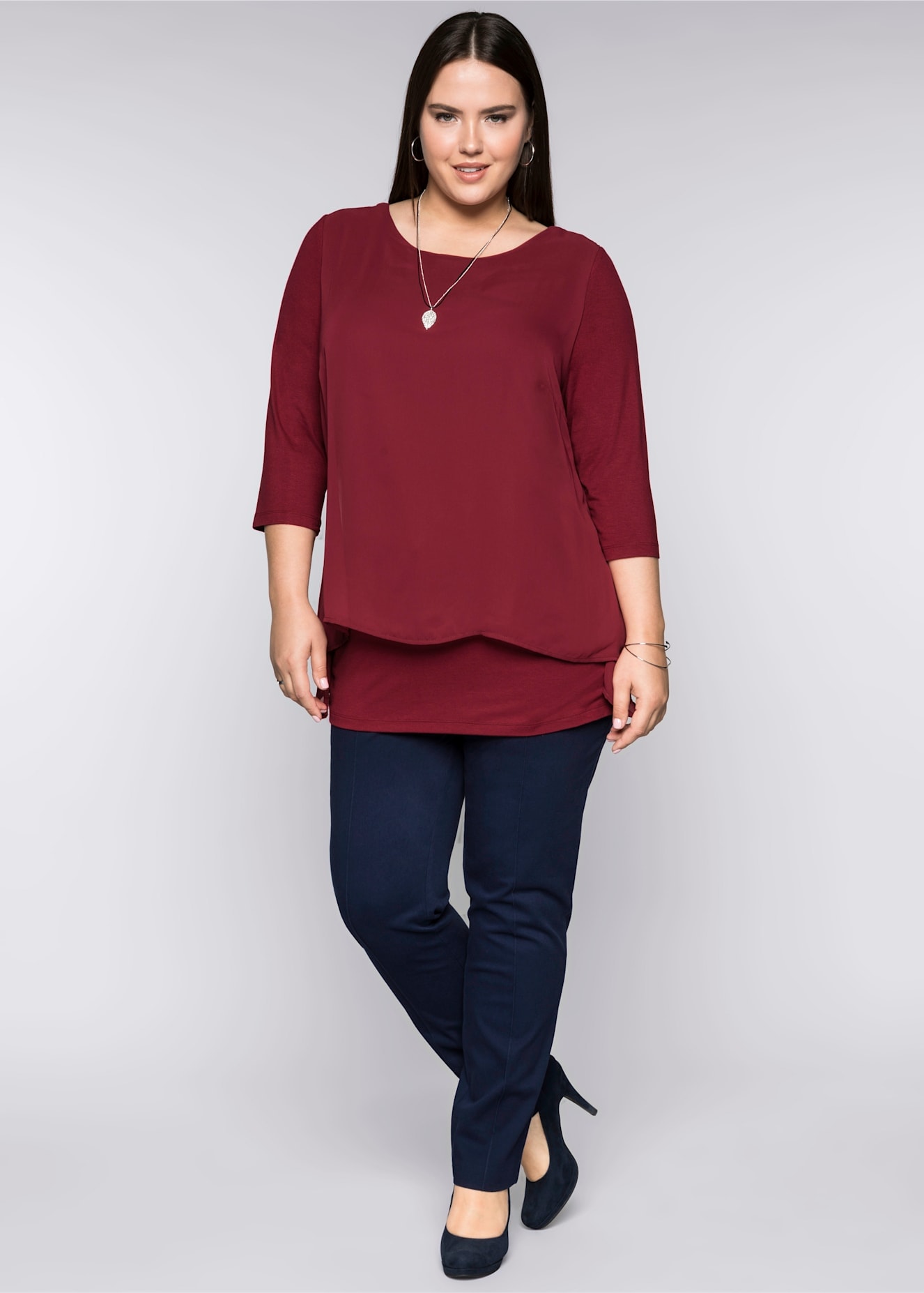 Sheego Blusenshirt "Blusenshirt", (1 tlg.) günstig online kaufen