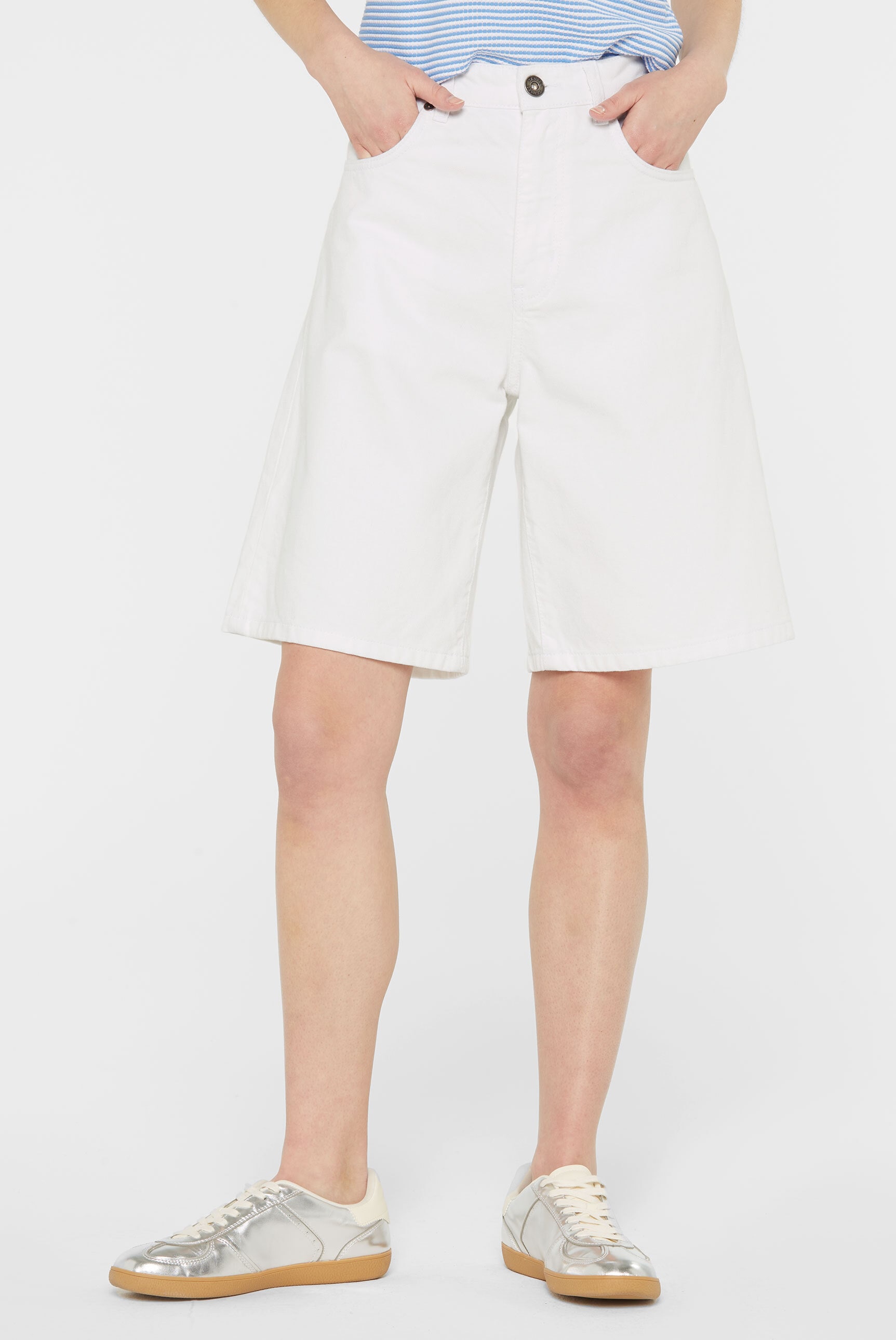 SENSES.THE LABEL Jeansshorts mit hoher Leibhöhe