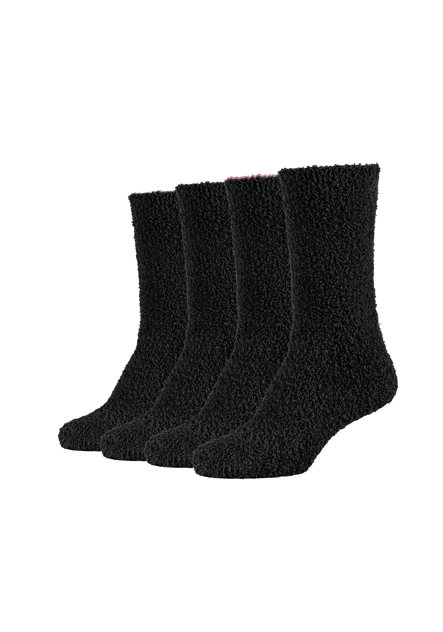 Camano Socken "4er Pack" 4er Pack Superbequem: weiche und warme Kuschelsocken, 4er Pack