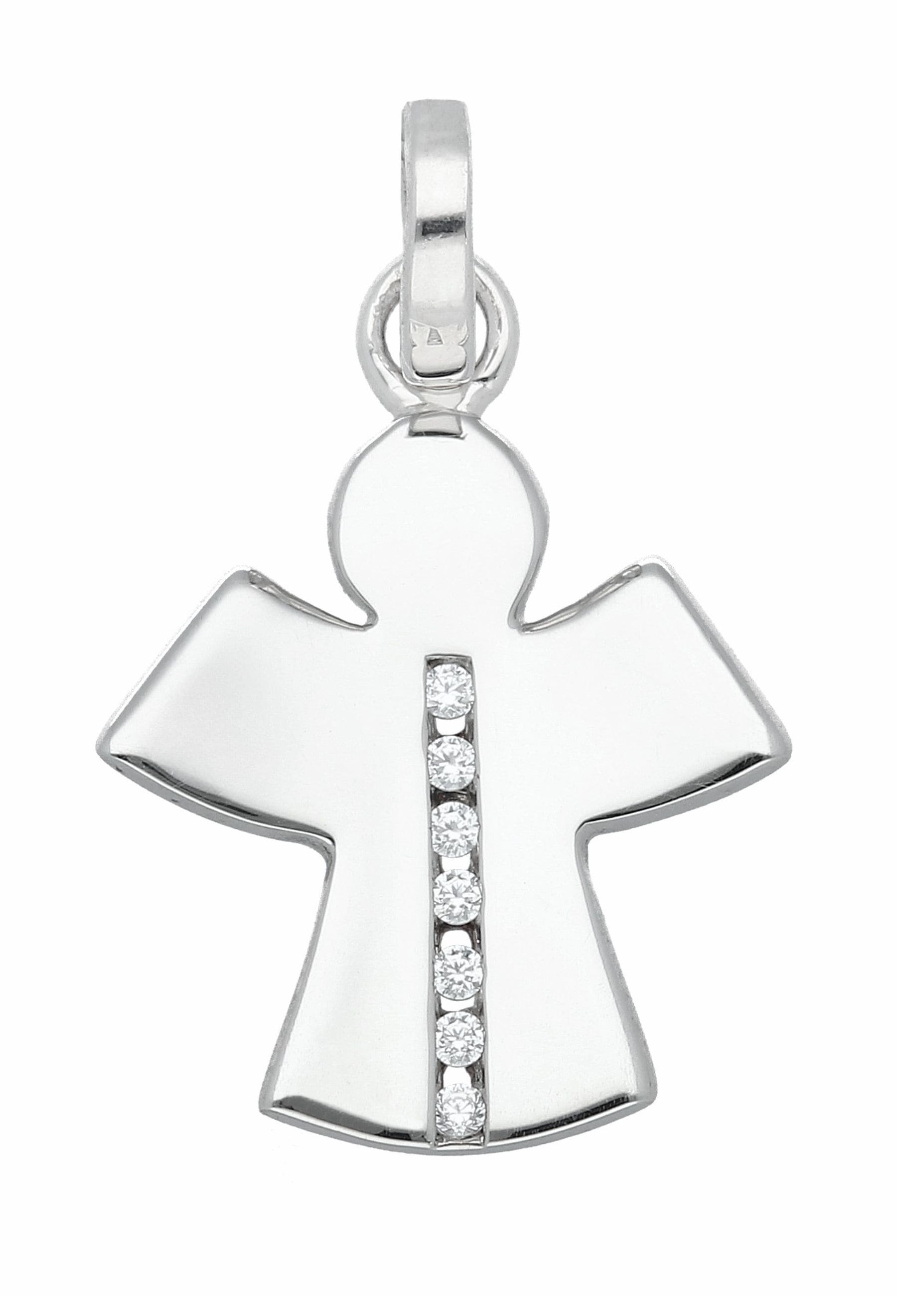 Adelia´s Kettenanhänger »Damen 925 Silber Anhänger Engel mit Zirkonia«, mit Zirkonia für Damen