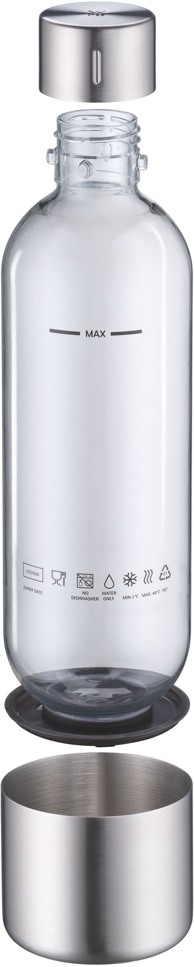 WMF Wassersprudler Flasche »Element One« High-Quality PET, kompatibel mit WMF Element One Wassersprudler