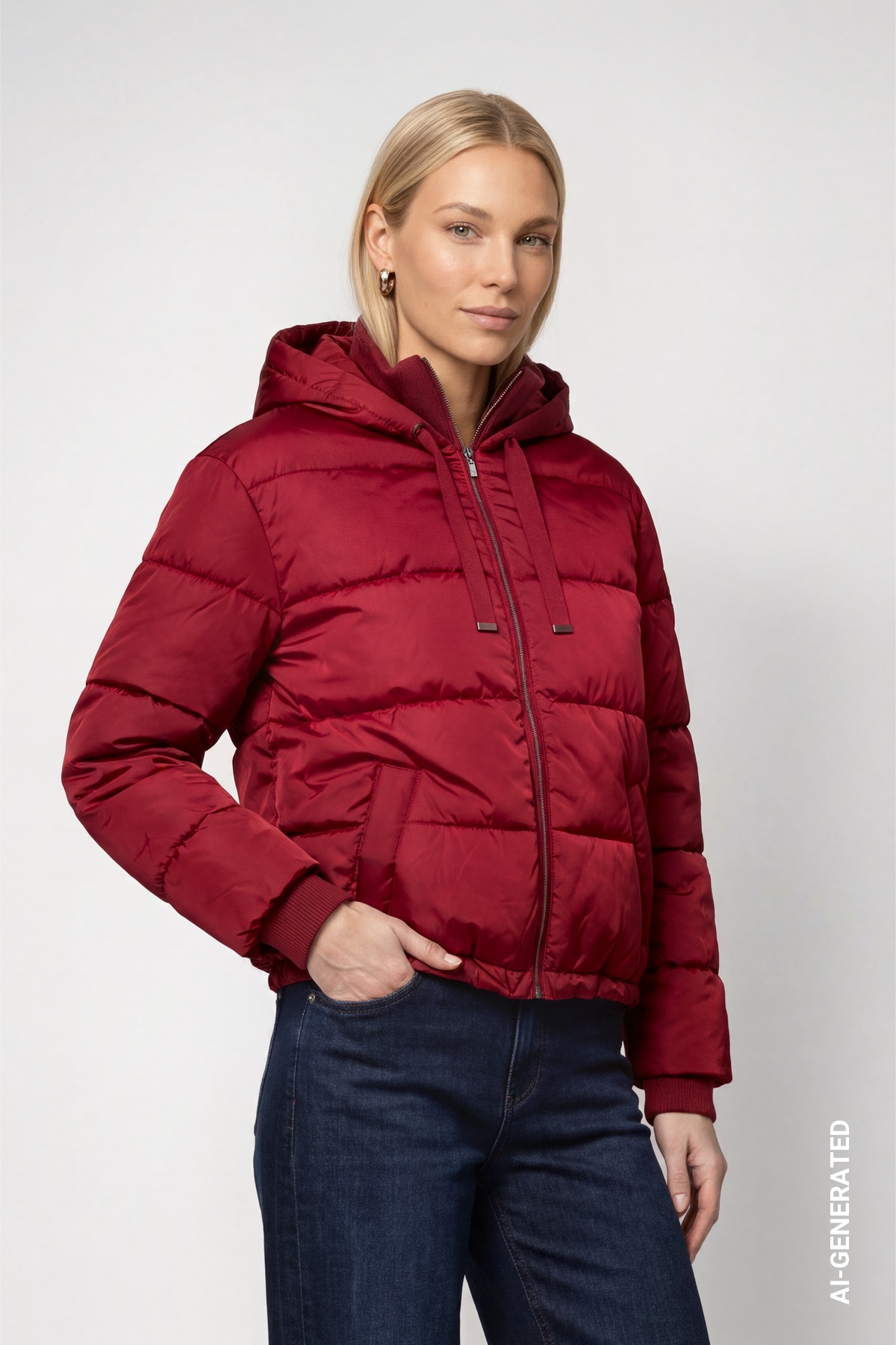 Monari Steppjacke "Jacke Stepp" mit Kapuze Regular fit mit Stehkragen und Kapuze