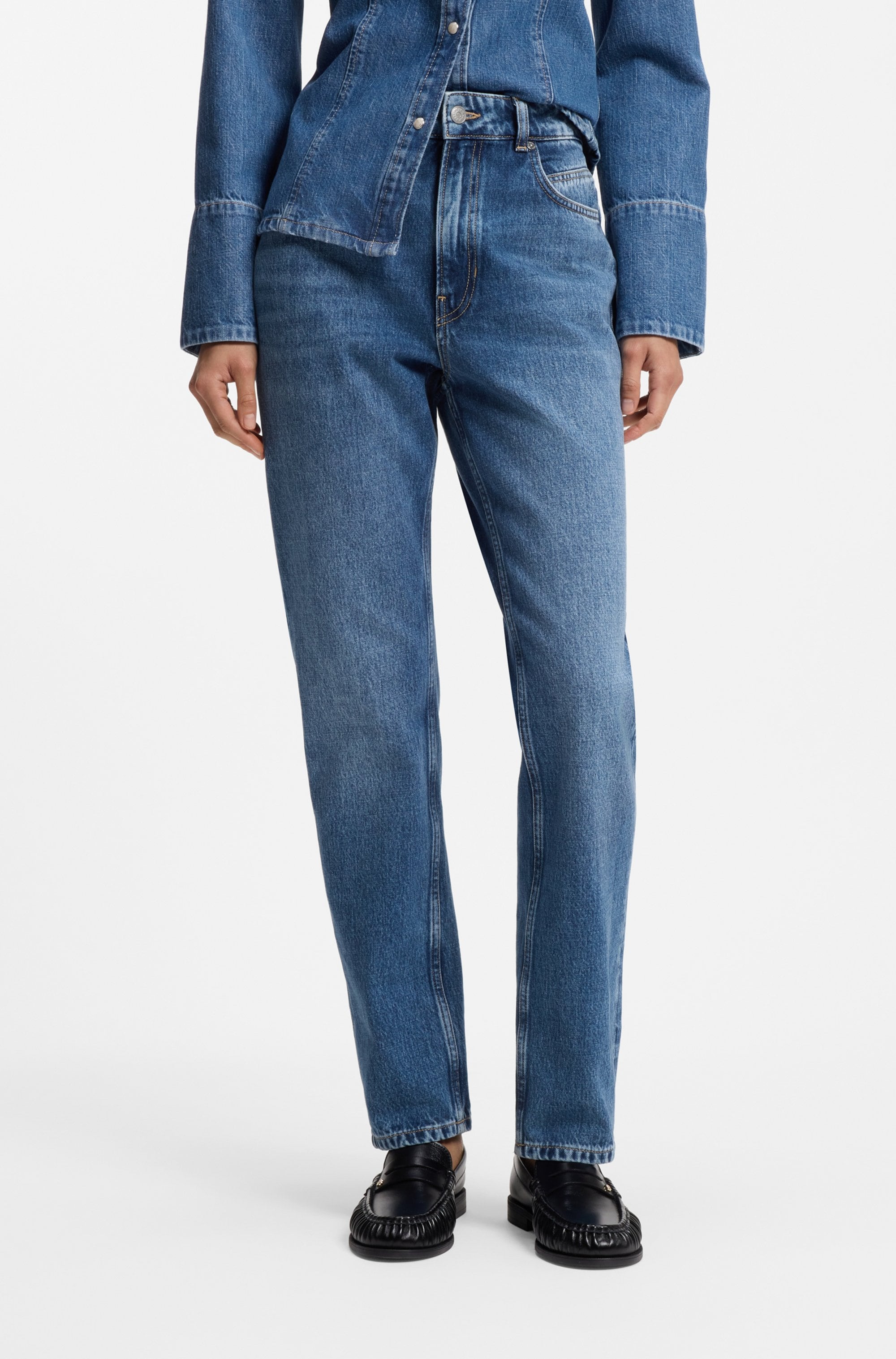 BOSS ORANGE Slim-fit-Jeans »ADA SLIM HR 2.0 Premium Damenmode« mit hohem Bund