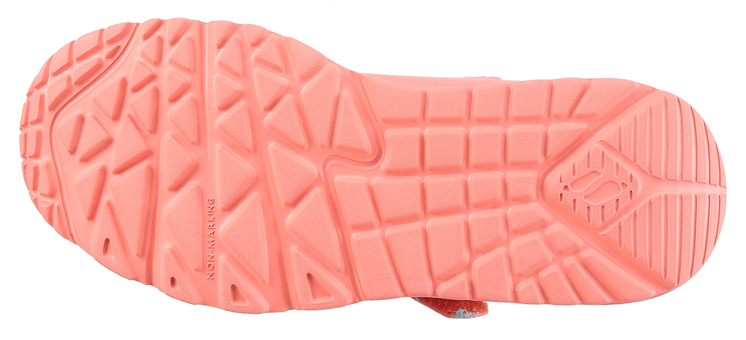 Skechers Sneaker »UNO LITE - LOVE LEVITATE«, Schnürschuh mit bedruckter Sohle, Größenschablone zum Download