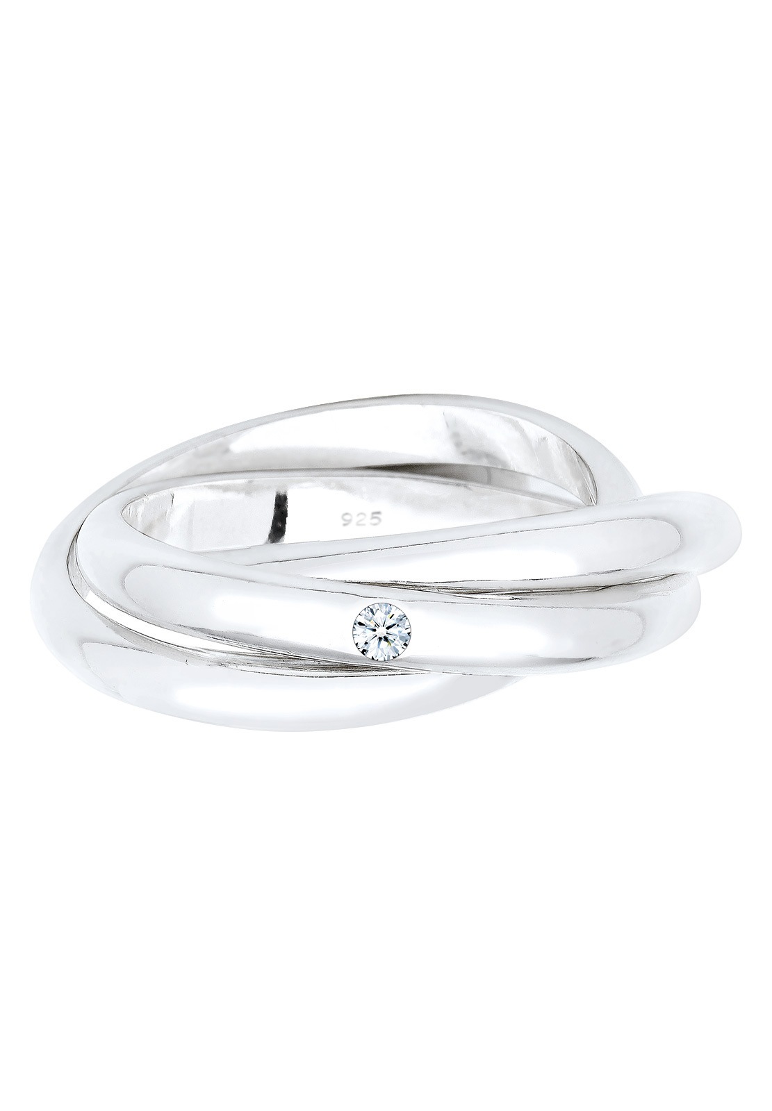 Elli DIAMONDS Verlobungsring »Verlobungsring Diamant 0.03 ct. 925 Silber«