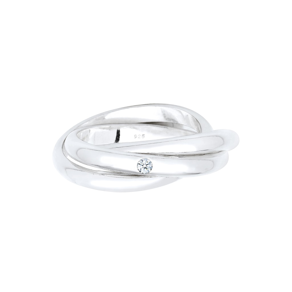 Elli DIAMONDS Verlobungsring »Verlobungsring Diamant 0.03 ct. 925 Silber«