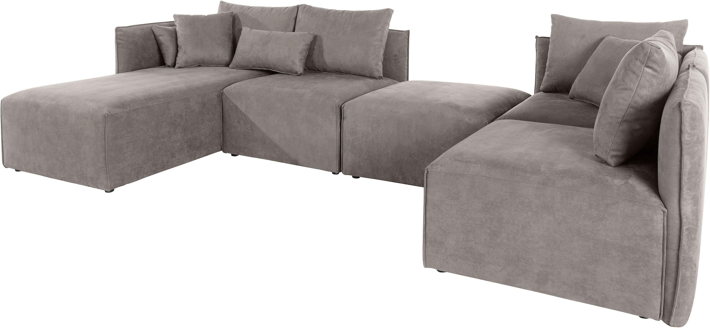 OTTO home Wohnlandschaft "Nöre U-Form" 5 Teile, in vielen Bezugsqualitäten günstig online kaufen
