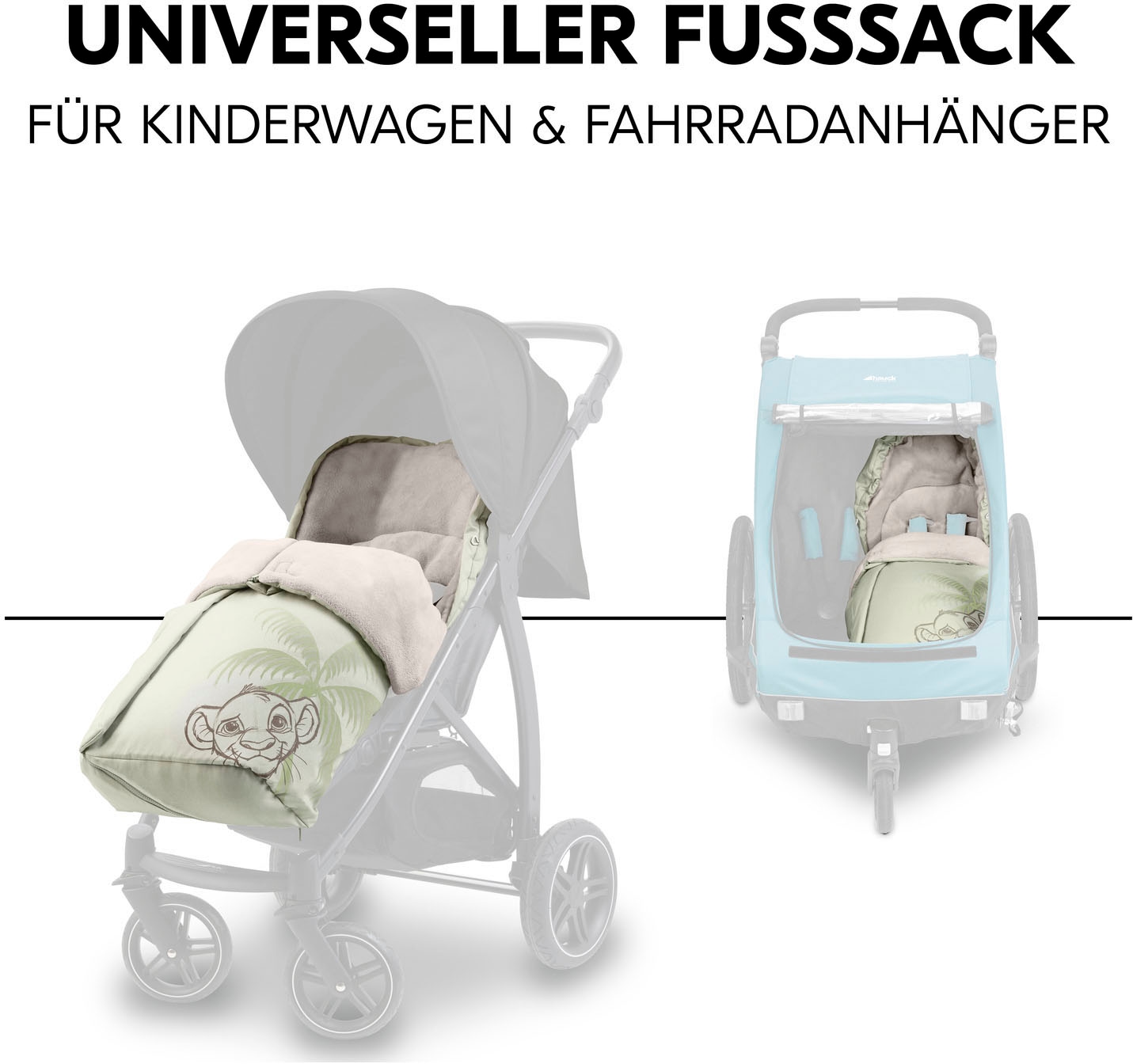 Hauck Fußsack »Pushchair Footmuff, Simba olive«