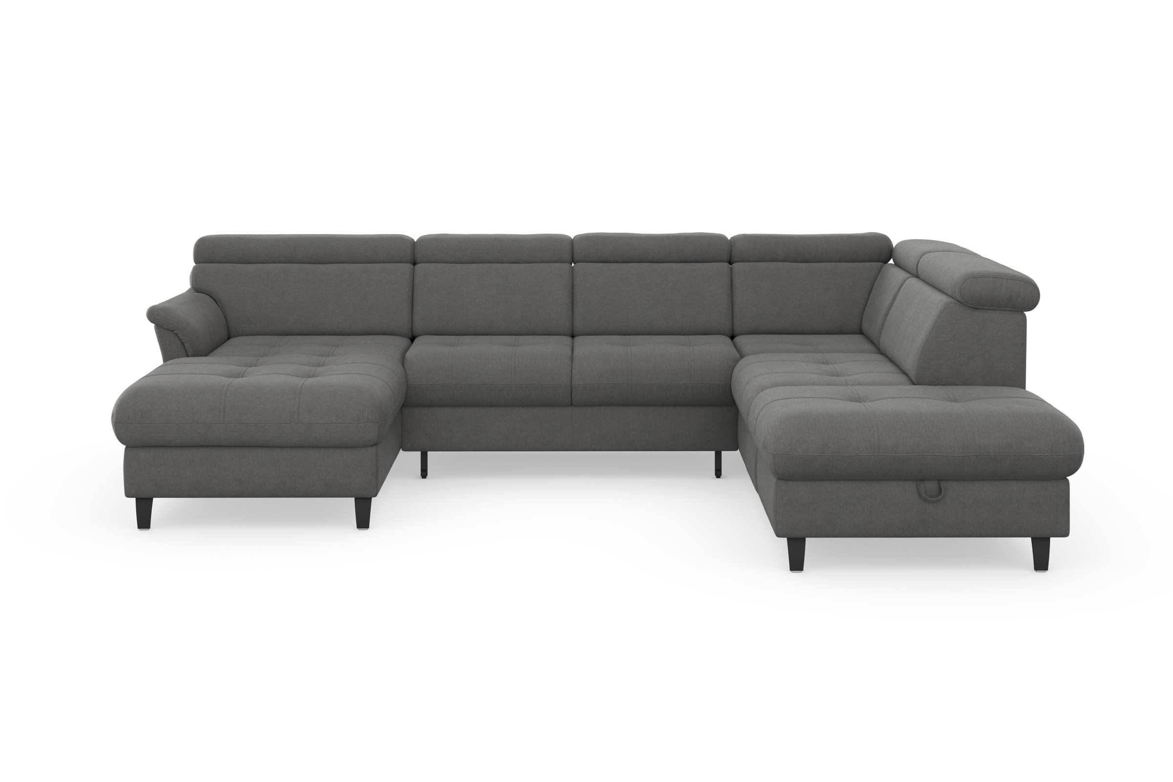 sit&more Wohnlandschaft "Marano U-Form" inklusive Kopfteilverstellung, optional Schlaffunktion & Bettkasten