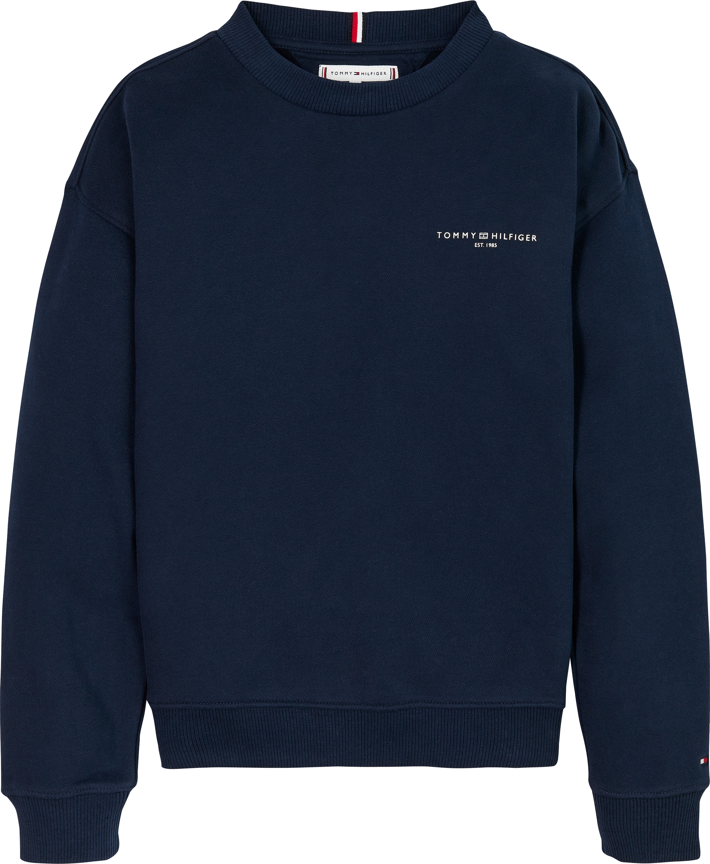 Tommy Hilfiger Sweatshirt »MINI CORP C-NECK SWEATSHIRT«, für Kinder bis 16 Jahre, mit Logo-Stickerei