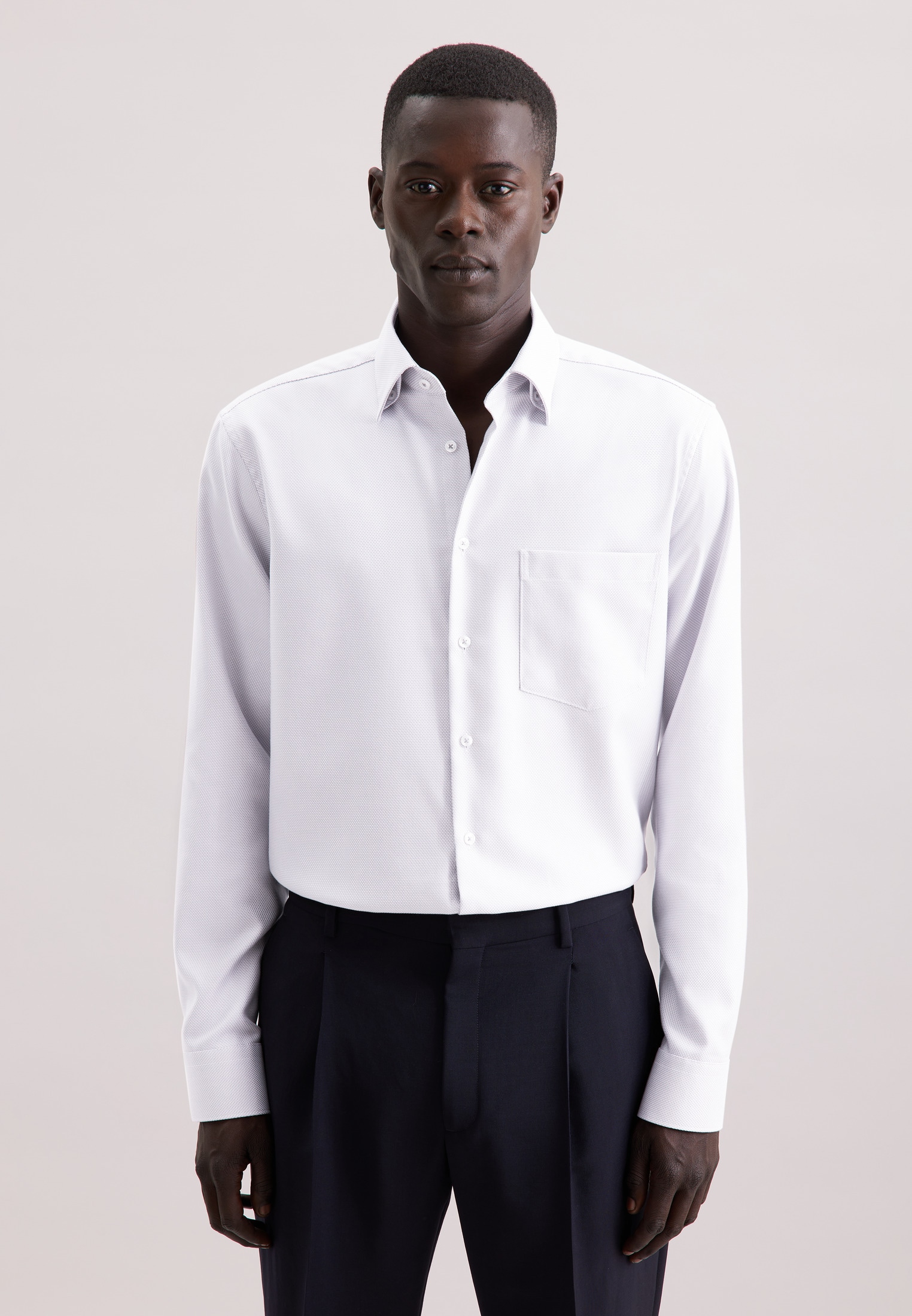 seidensticker Businesshemd "Schwarze Rose", Comfort 1/1 Covered-Button-Down günstig online kaufen