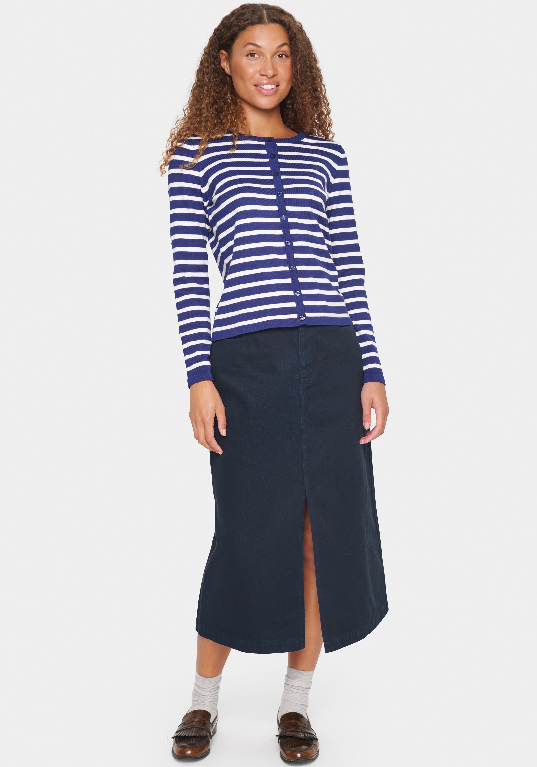 Saint Tropez Strickjacke »MilaSZ Striped Cardigan«