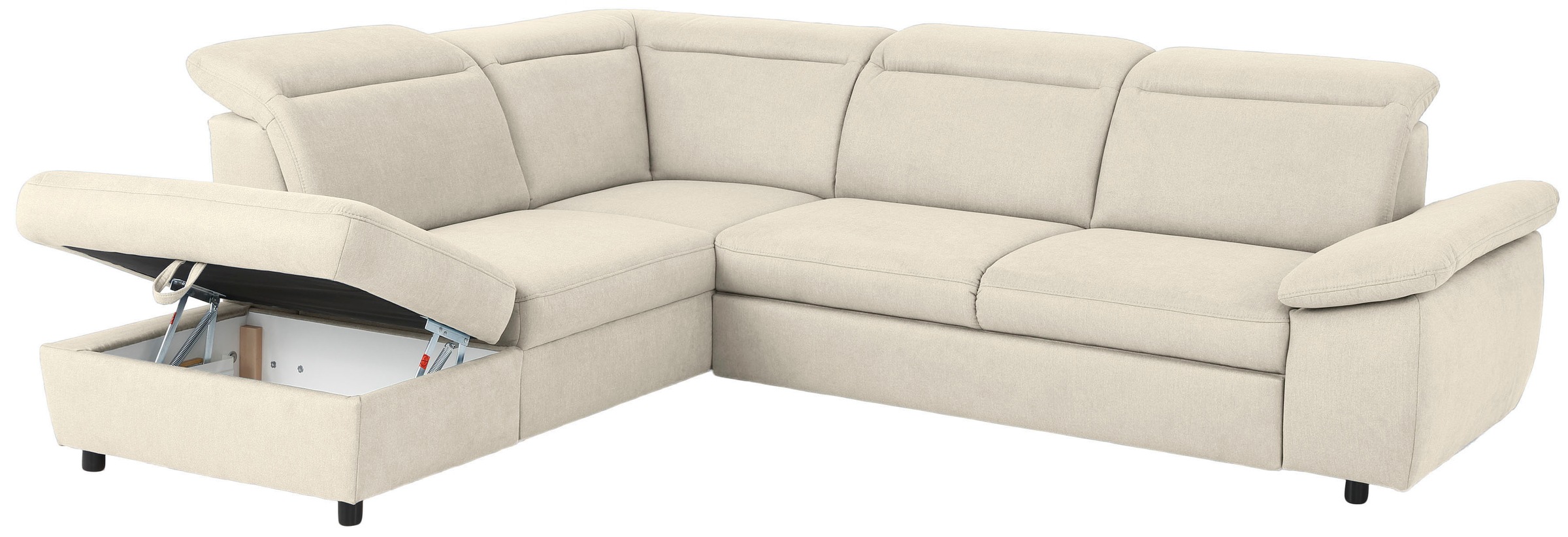 Home affaire Ecksofa »Mauritius L-Form«, mit Ottomane, mit Kopfteil- und Armlehnverstellung