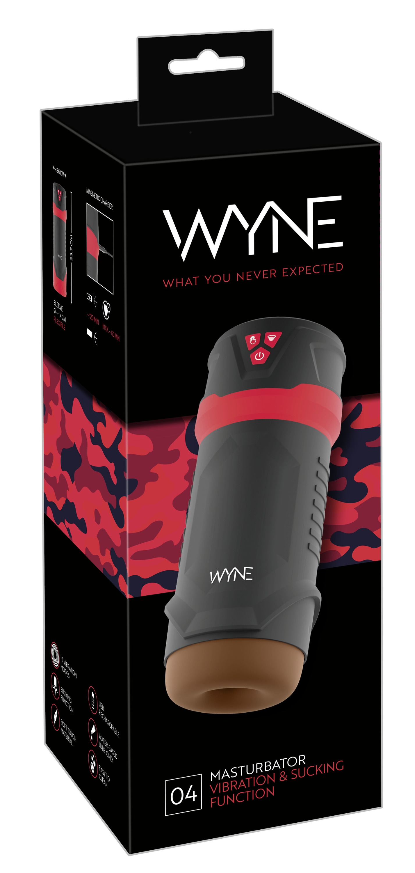 WYNE Masturbator »Masturbator mit Vibration Masturbator 04«