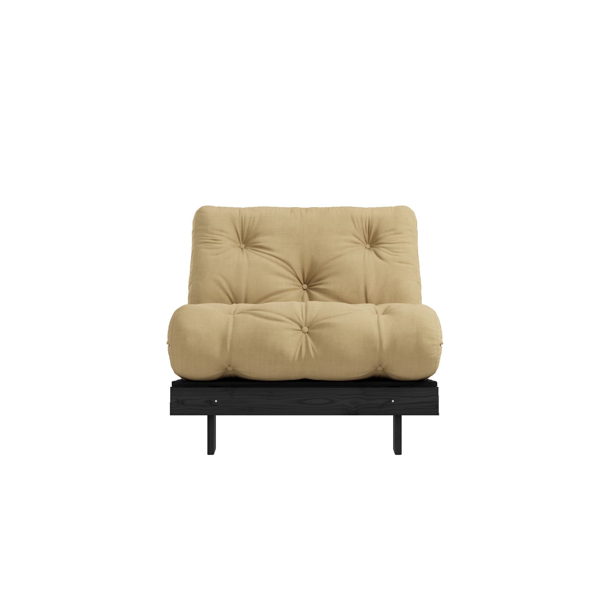 Karup Design Daybett "Roots Sofa Bed, Schlafsofa, Bettfunktion, FSC-Massivholz, B: 90 cm" Inkl. Futonmatratze, Made in Europe, langlebig, B: 140 oder 160 cm
