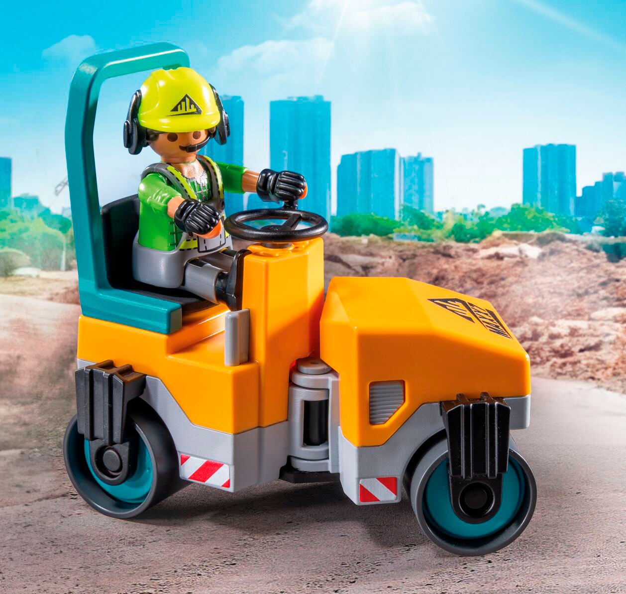 Playmobil® Konstruktions-Spielset »Straßenbaustelle (71751), Playmobil Action Heroes«, (43 St.)