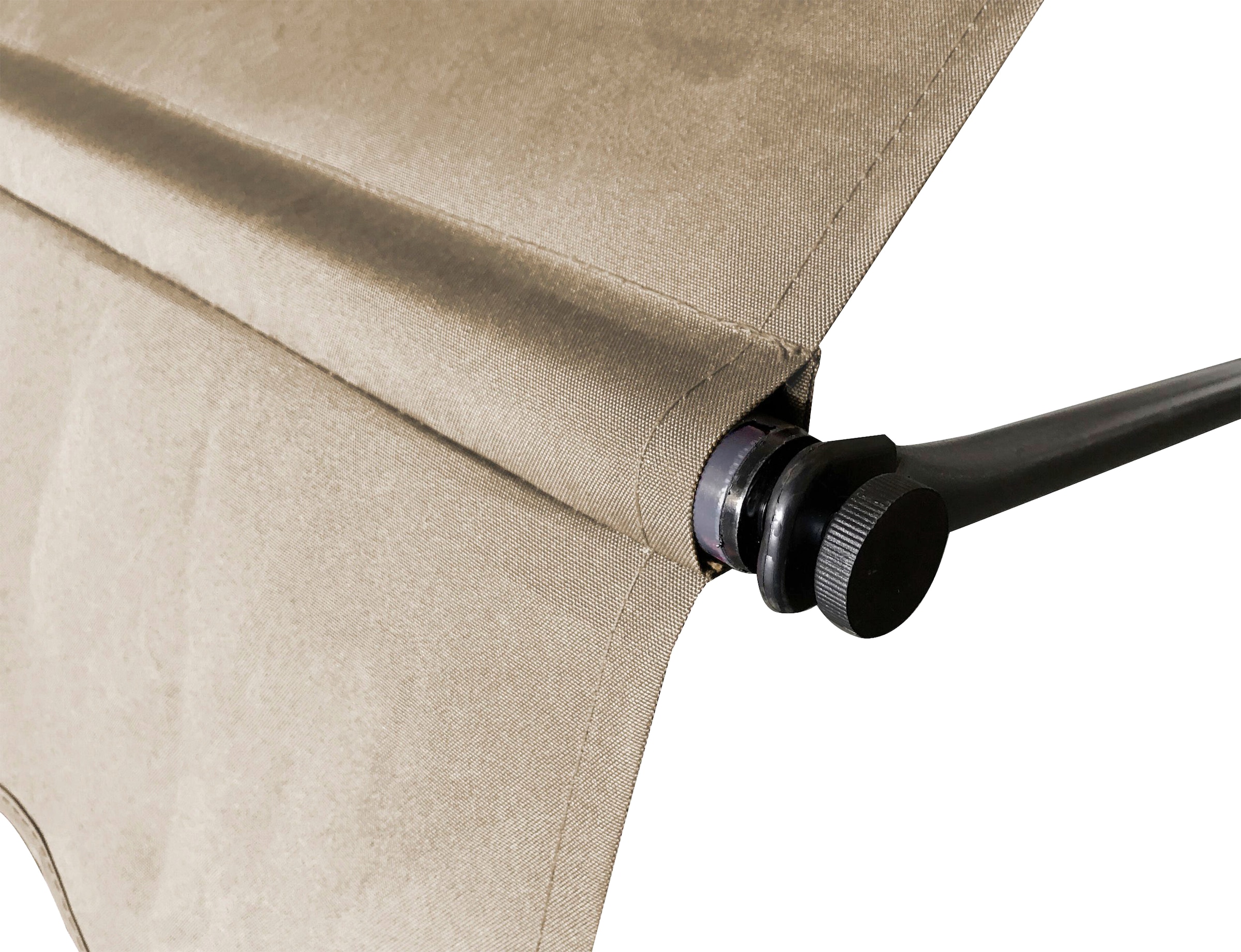 Quick Star Klemm-Senkrechtmarkise 300 cm Breite, 130 cm Ausfall, Neigungswinkel verstellbar