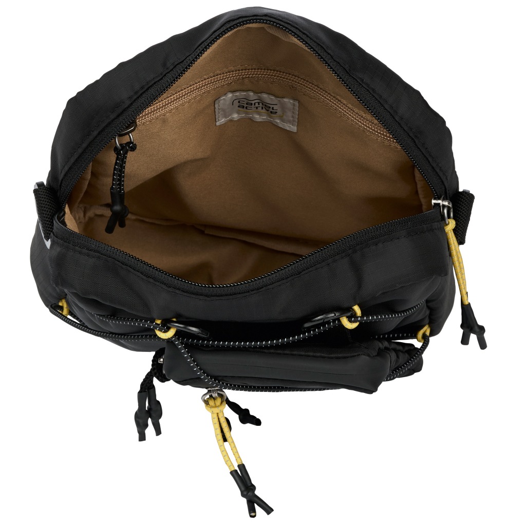 camel active Umhängetasche »Shores« Ultraleicht mit sportiver Schnürung abnehmbare Pouch & Reflektdetails