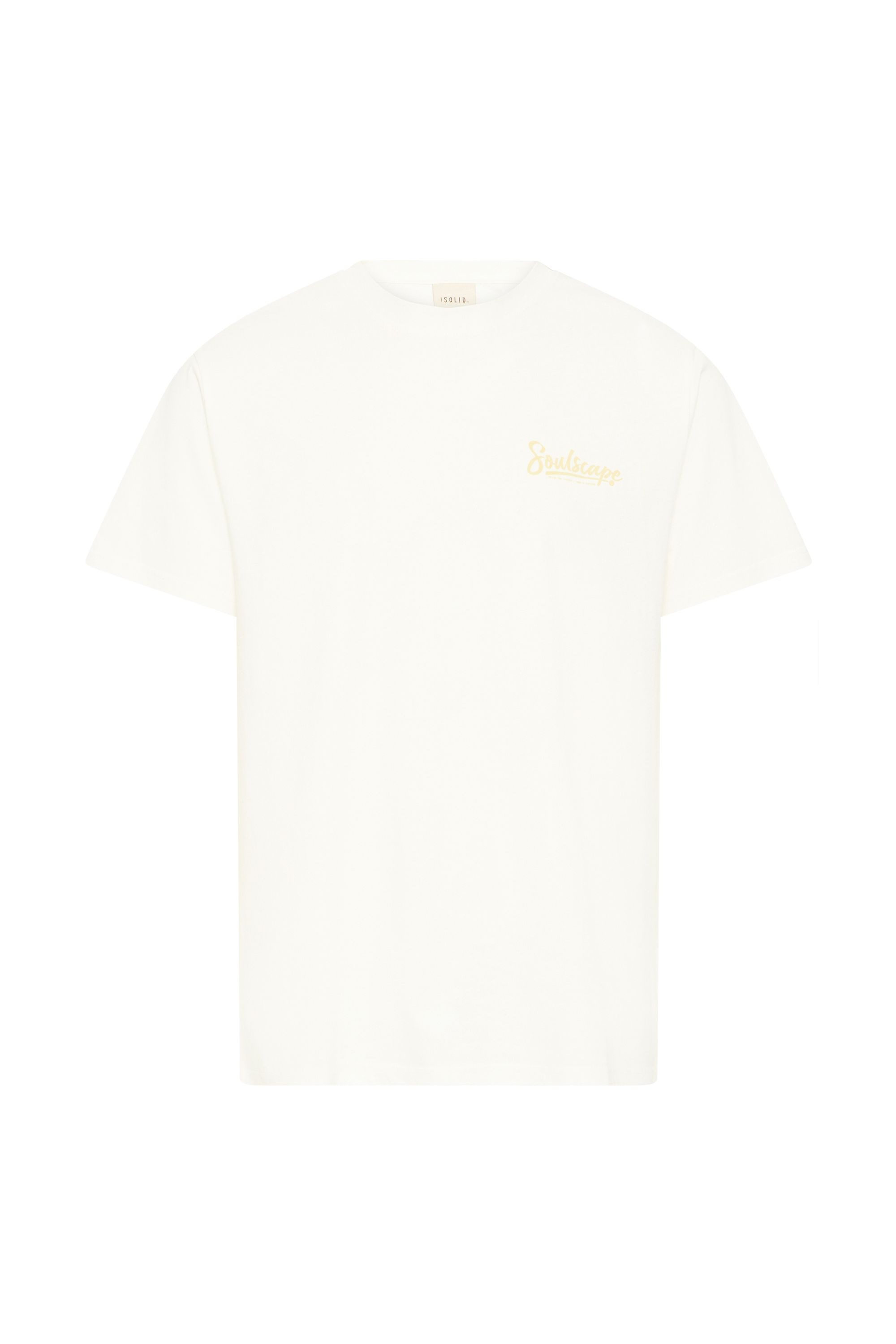 SOLID Herren Rundhalsshirt "Rundhalsshirt SDTyrese", weiß, Gr. L, Obermaterial: 100% Baumwolle CO., Shirts