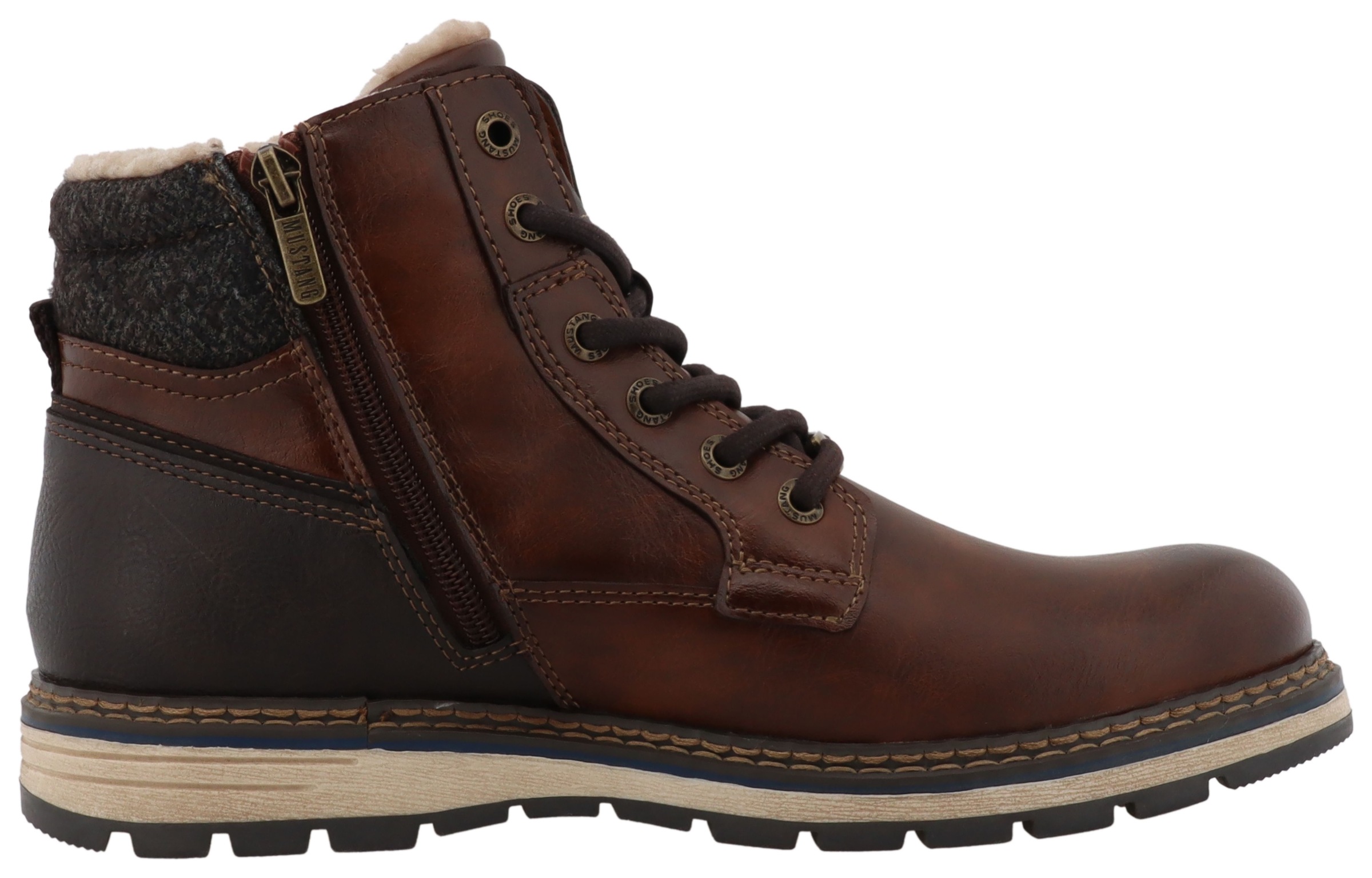Mustang Shoes Winterboots »Mariko«, Workerboots, Schnürboots mit TEX-Ausstattung