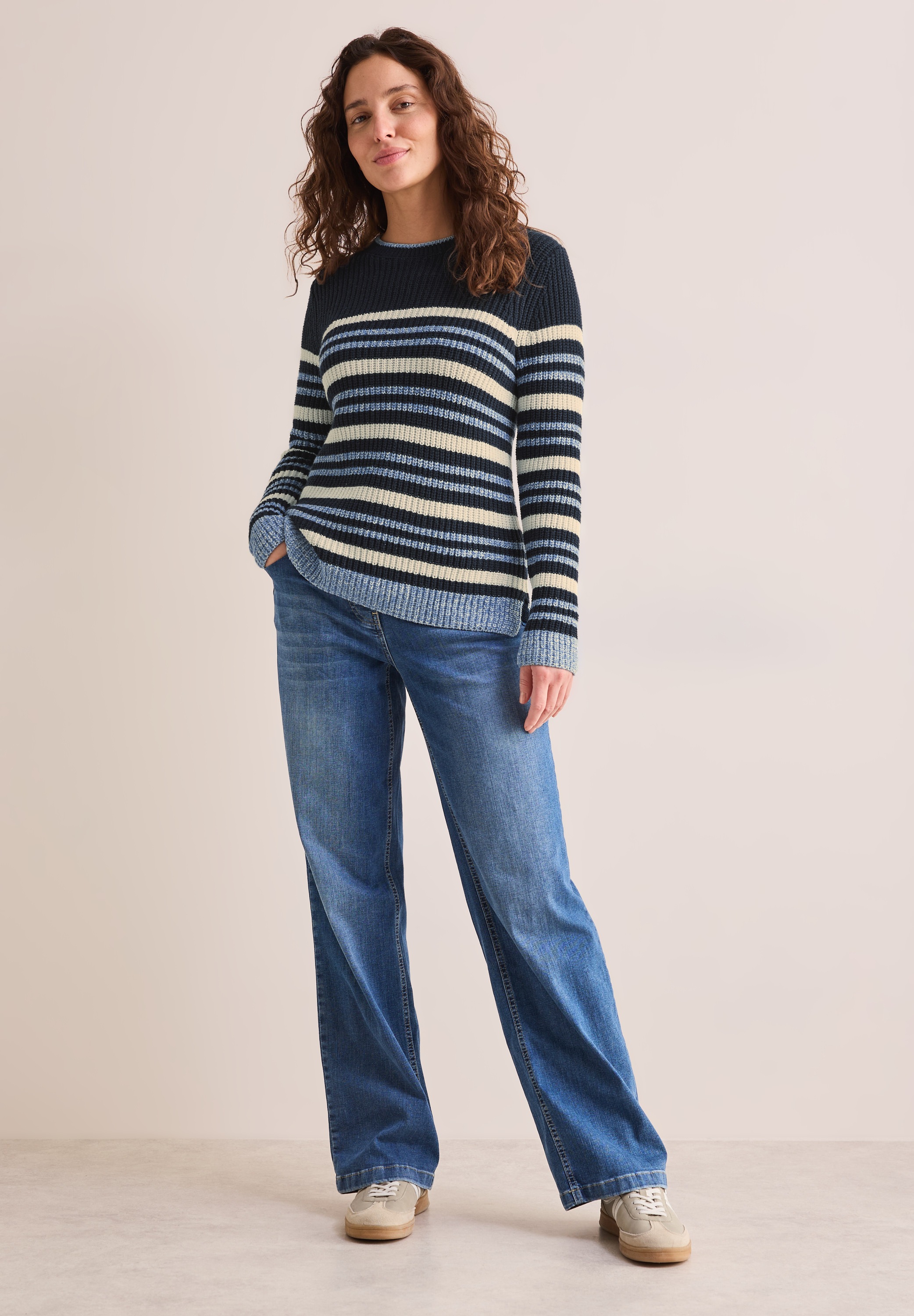 Cecil Strickpullover, im soften Baumwoll-Mix