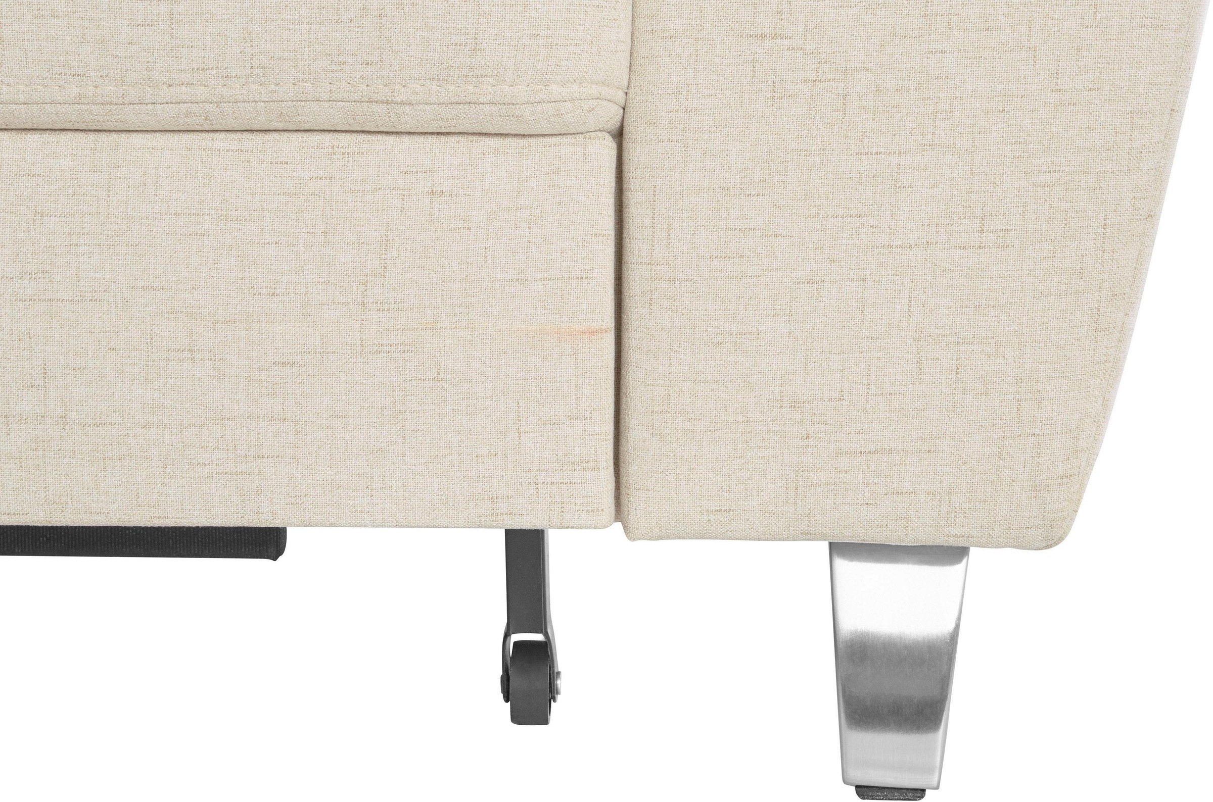 sit&more Ecksofa »Sorano L-Form«, wahlweise mit Bettfunktion und Bettkasten