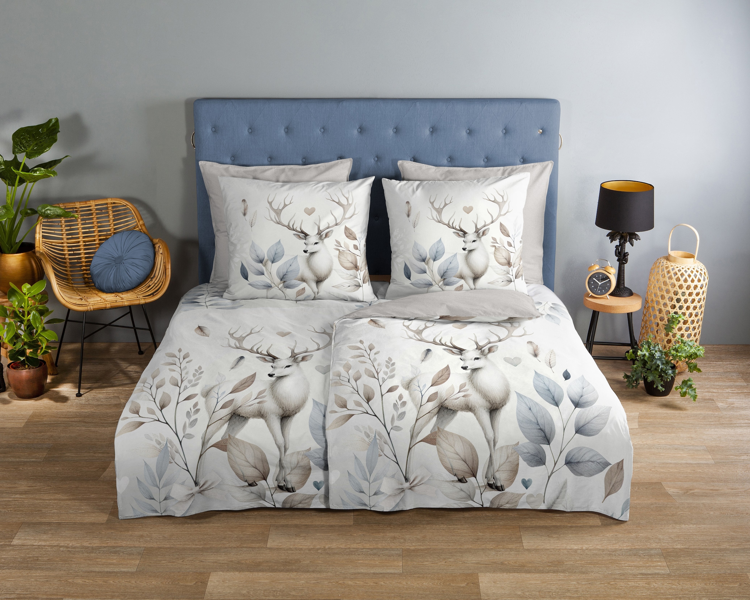 good morning Wendebettwäsche "Norda" 2 Stk. tlg. 100% Baumwolle, Renforcé, günstig online kaufen