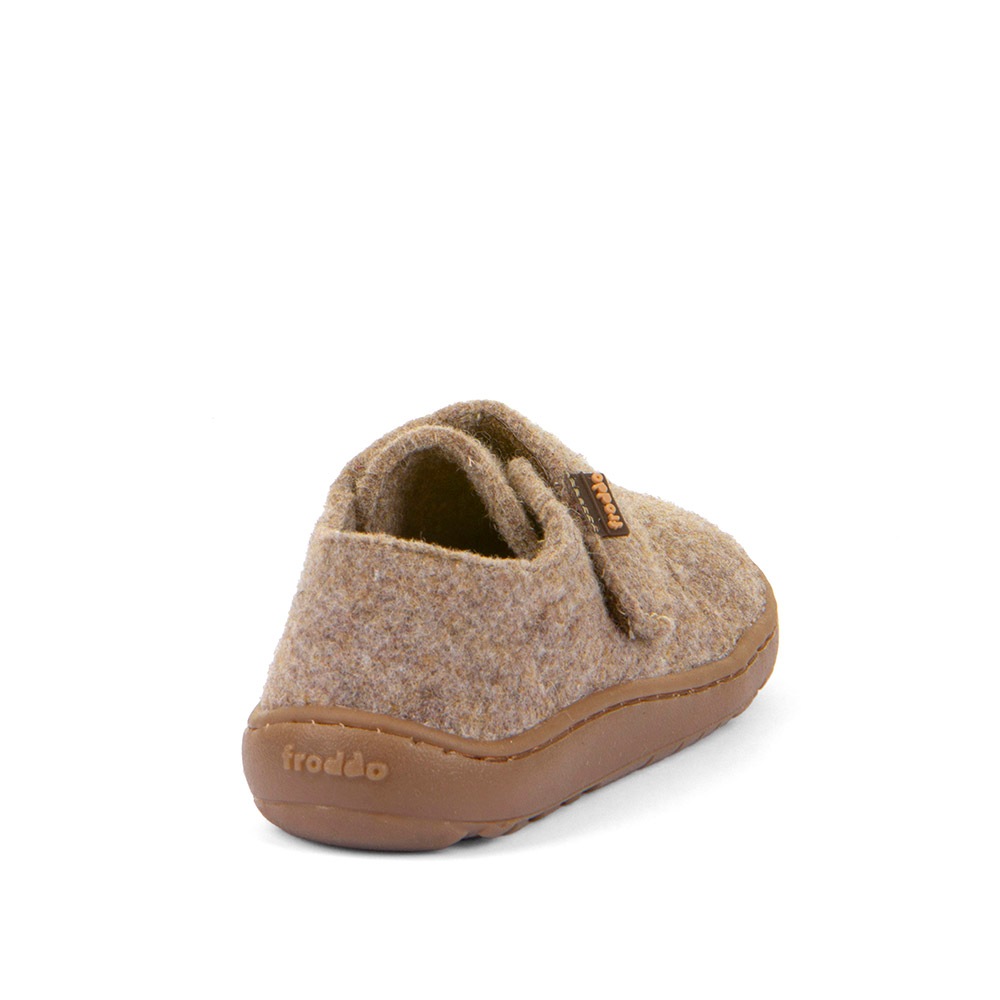 froddo® Hausschuh »BAREFOOT WOOLY«, Klettschuh, Kindergartenschuh mit Wollfutter