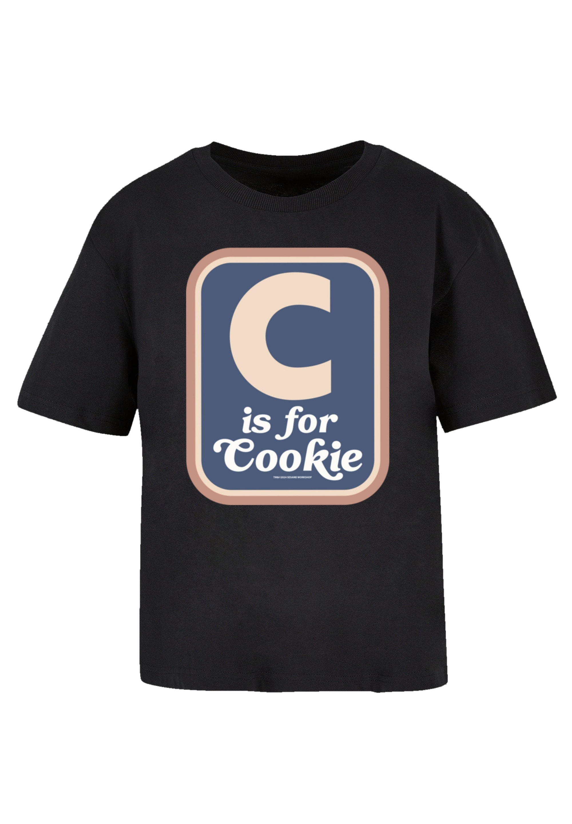 F4NT4STIC T-Shirt »Sesamstraße C is for Cookie«, Premium Qualität, Weihnachts-Kollection