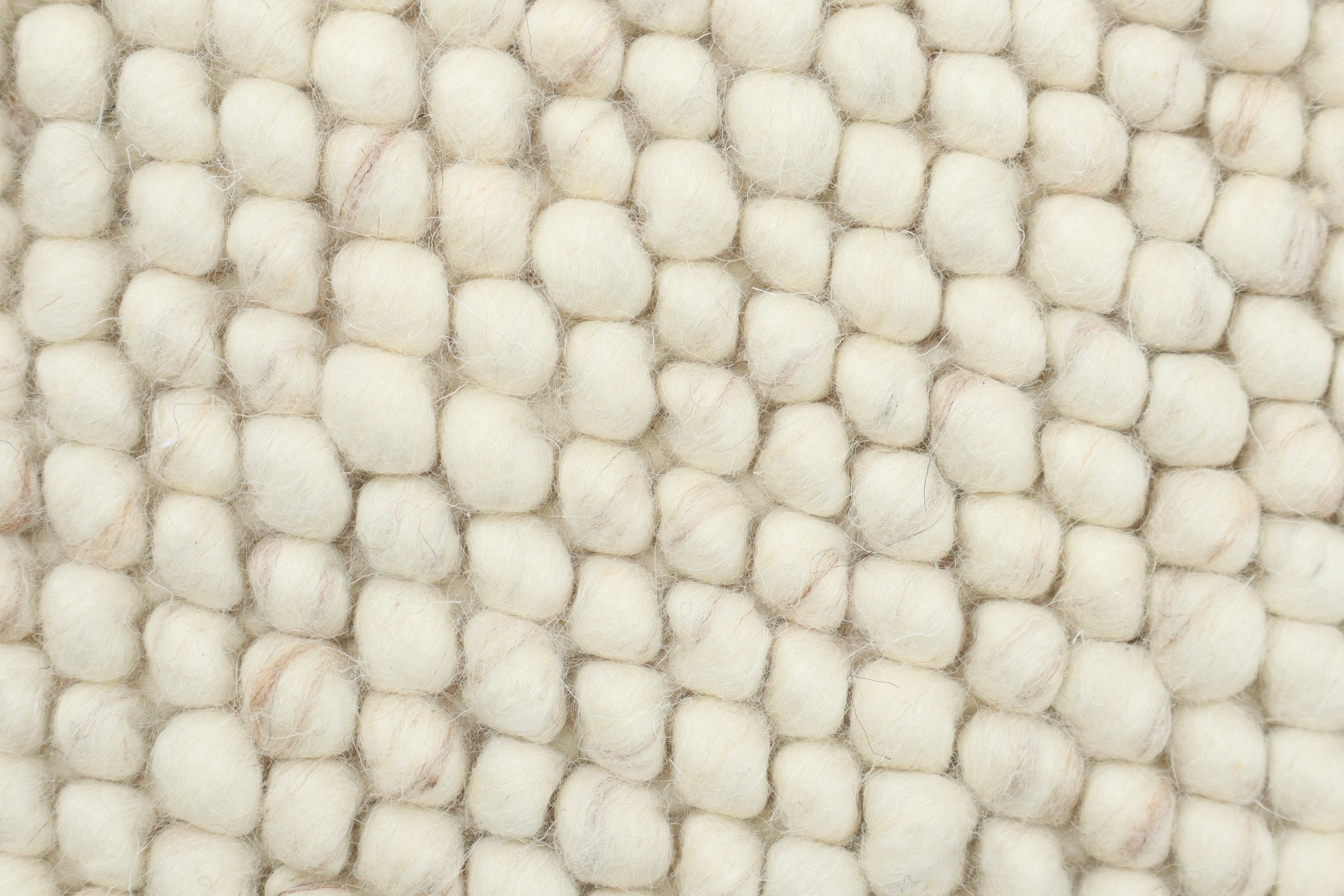 my home Wollteppich »Wolly« rund 14 mm Höhe Wolle, handgewebt, Handweb Teppiche, Wohnzimmer, Schlafzimmer