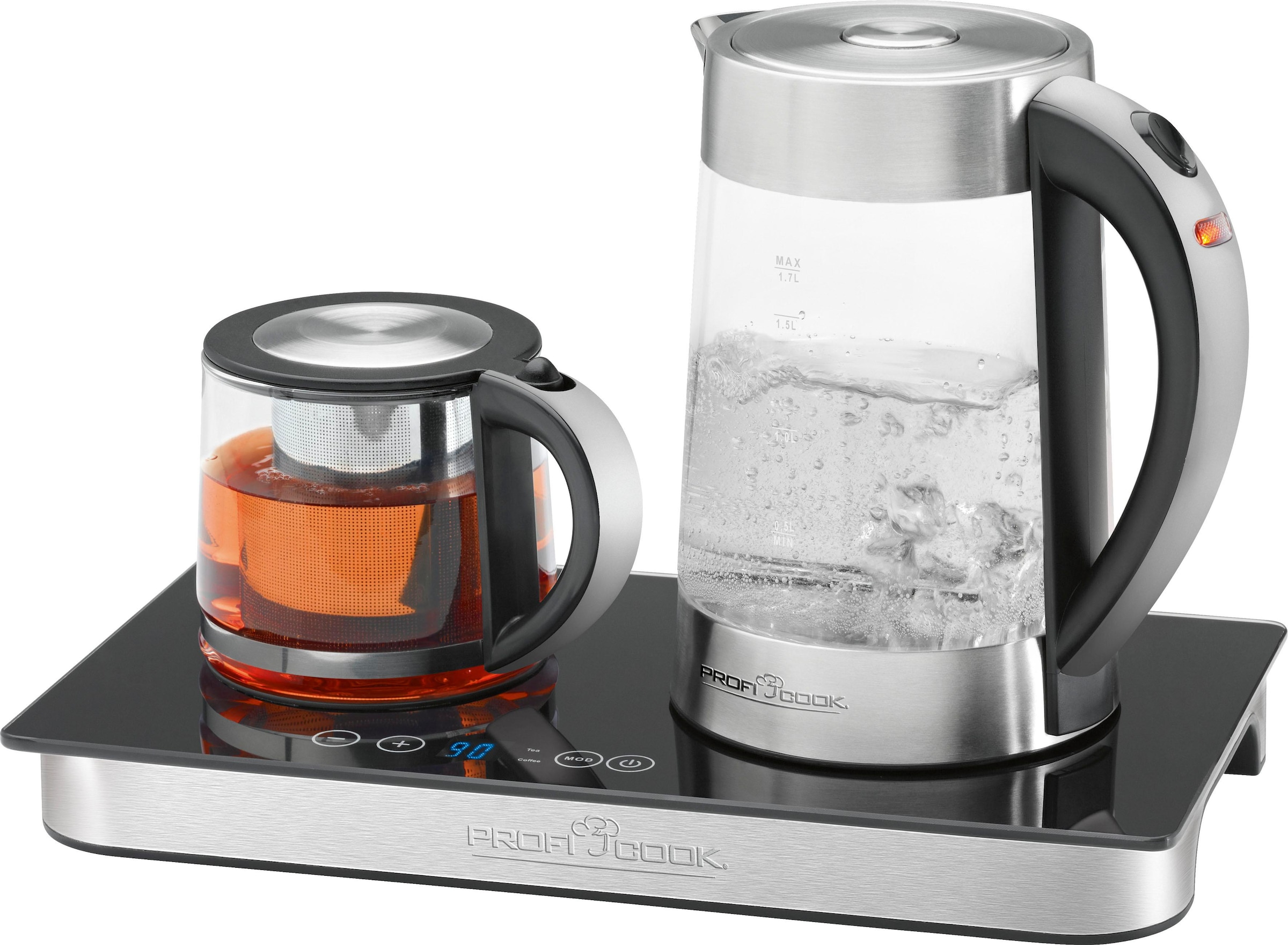 ProfiCook Wasserkocher »Teebereiter, Kaffeebereiter PC-TKS 1056«, 1,7 l, 2200 W