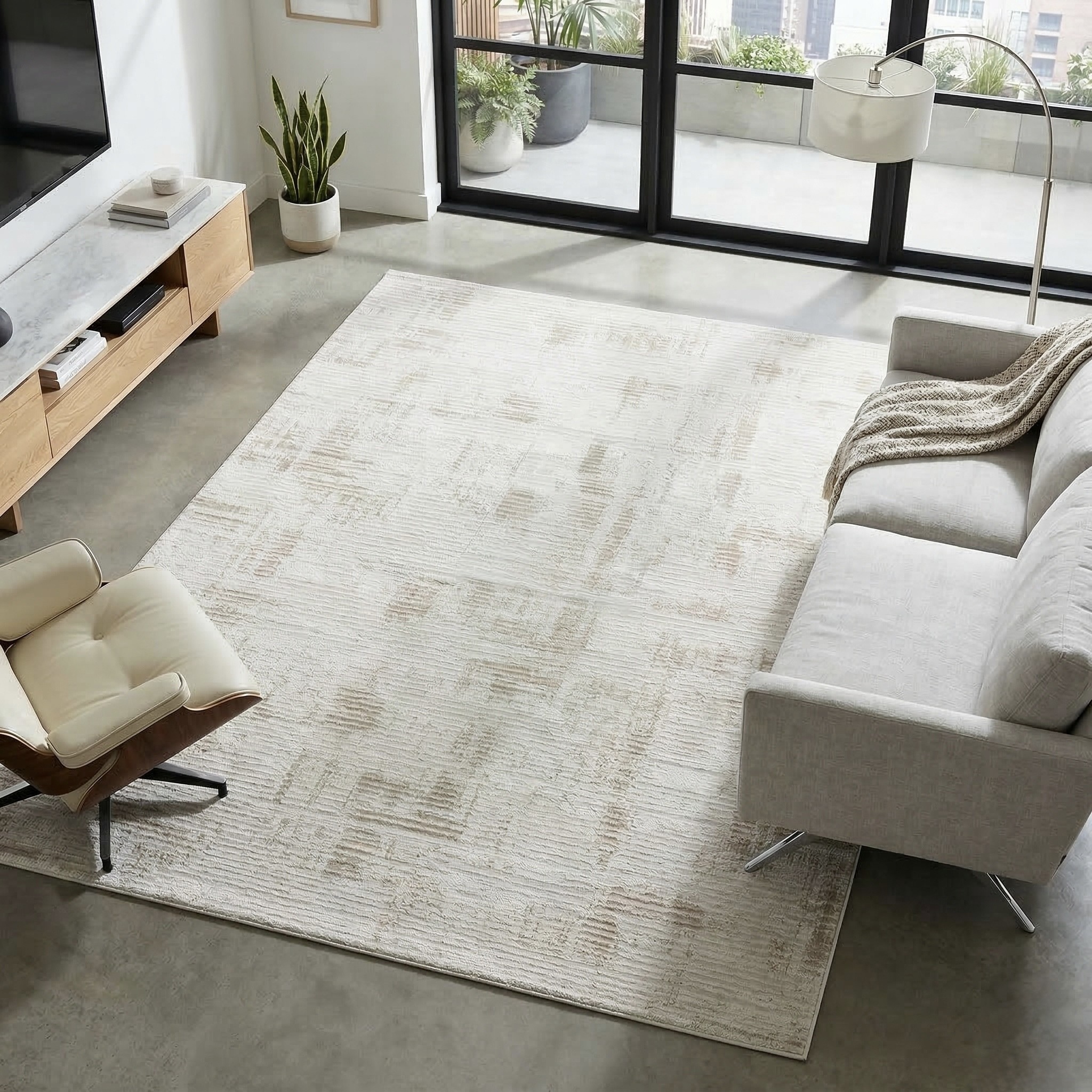 Sehrazat Teppich »Nora« quadratisch 10 mm Höhe