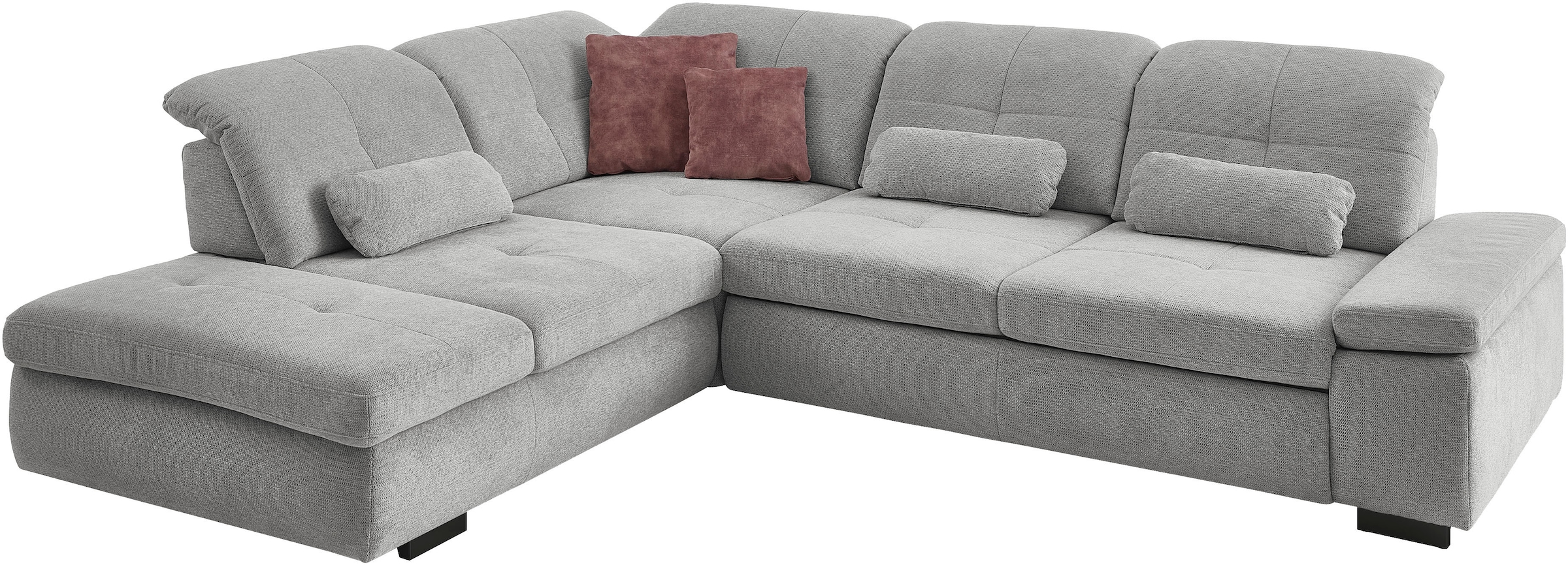 Die PlanBar Ecksofa "MP-IN16012 L-Form Kaltschaum-Polsterung" inkl. Sitztie günstig online kaufen