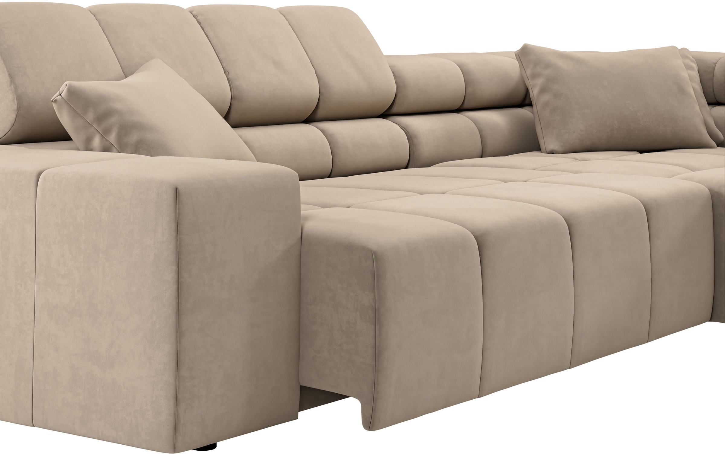 INOSIGN Ecksofa »Ancona incl. Kopfteilverstellung, OTTOs Choice, Breite 319cm, L-Form«, wahlweise motorische Sitztiefenverstellung, auch in Cord + Easy Care