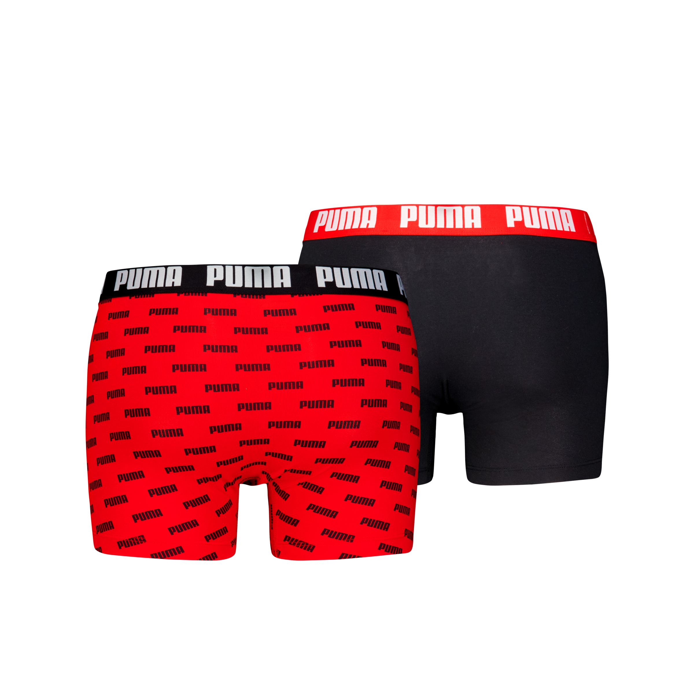 PUMA Boxershorts »PUMA MEN EVERYDAY LOGO PRINT BOXERS 2P«, (2er Pack), 1x uni und 1x allover Logodruck