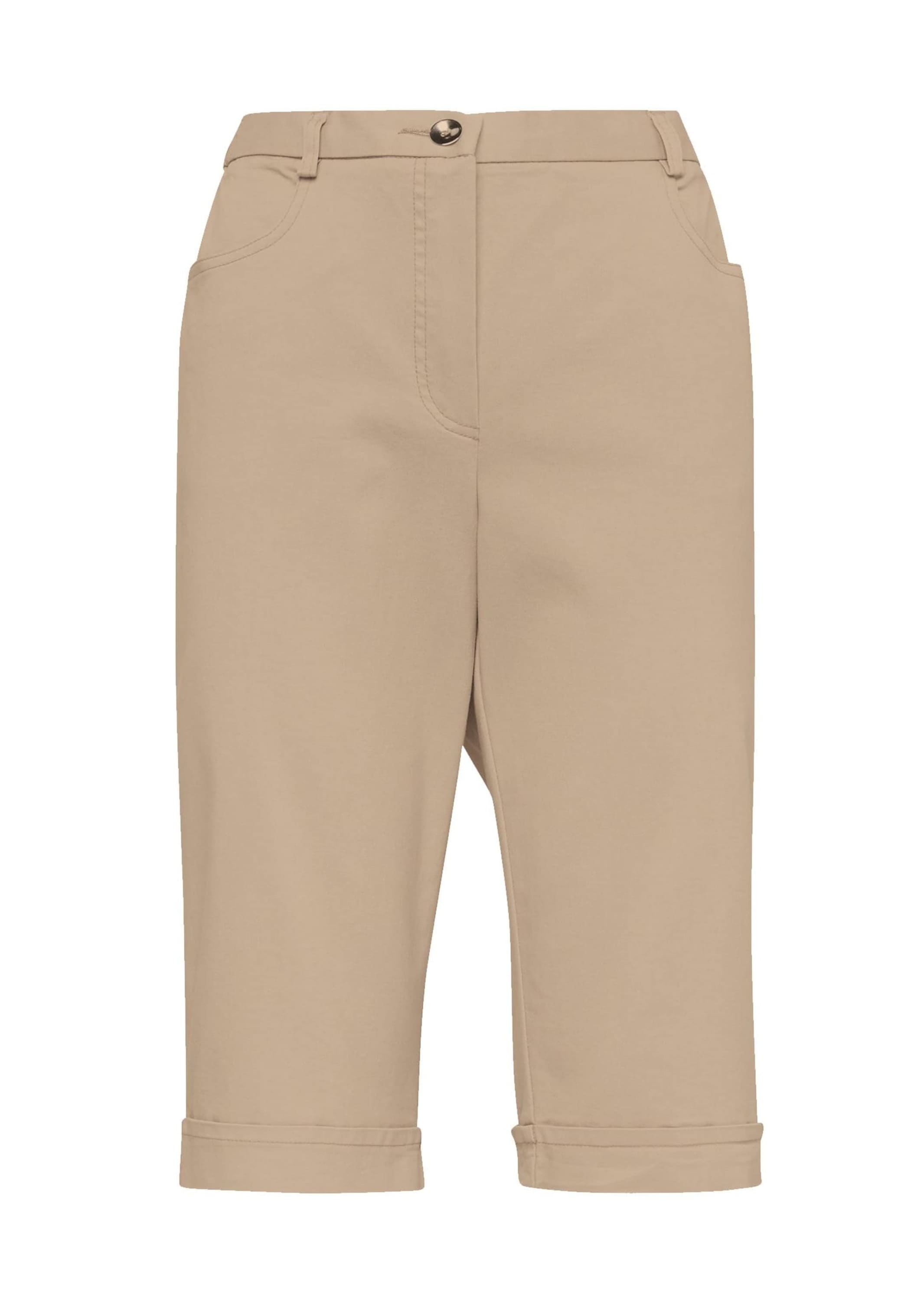 GOLDNER 7/8-Hose "Kurzgröße Sportliche Bermuda-Jeanshose Carla" Ohne