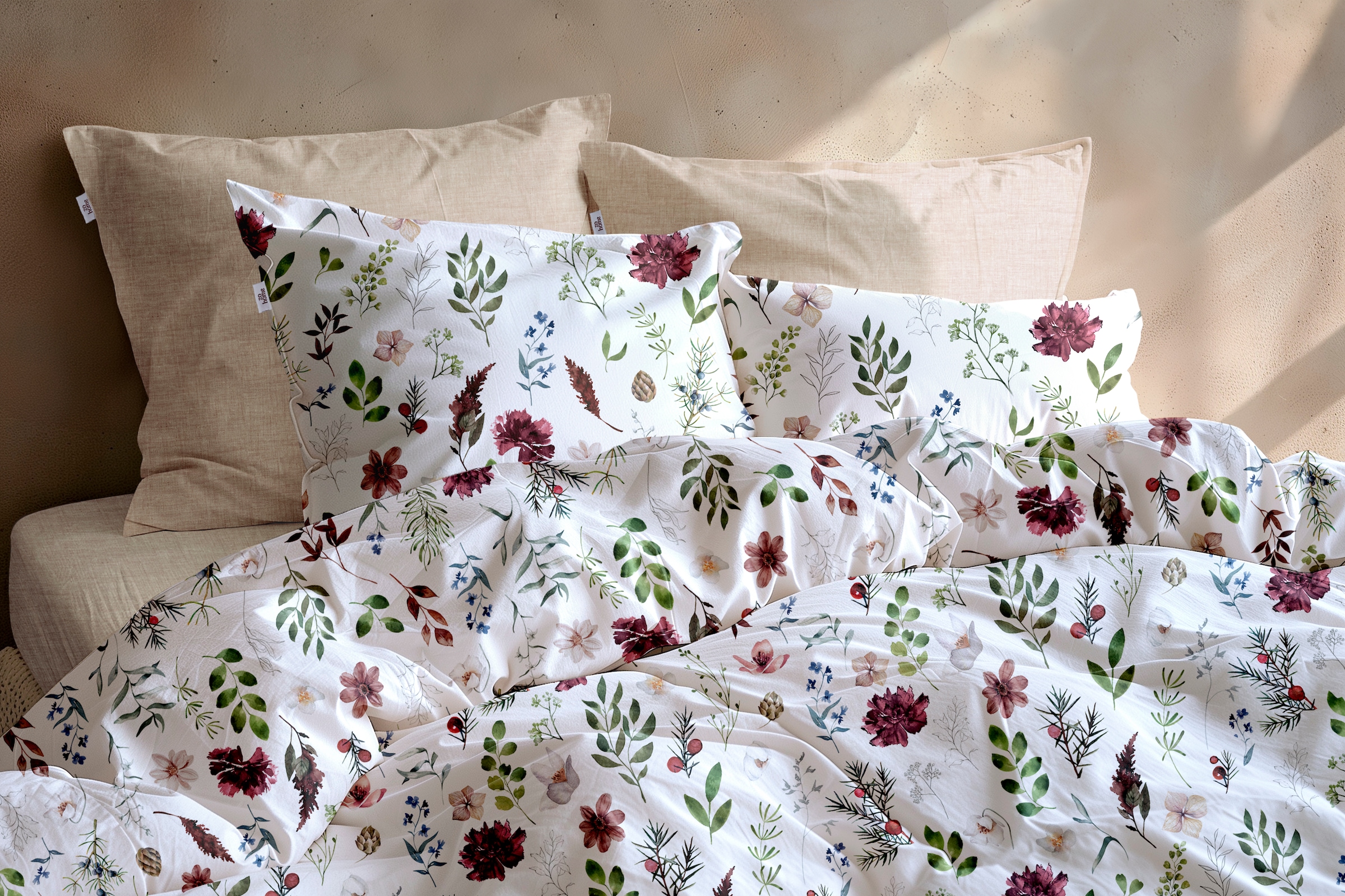 ZO HOME Bettwäsche »Zohome Bettwäsche Baumwolle Flanell Celeste« 2 Bettwäsche aus 100% Baumwolle, hochwertige Flanell, ab 135x200 cm.